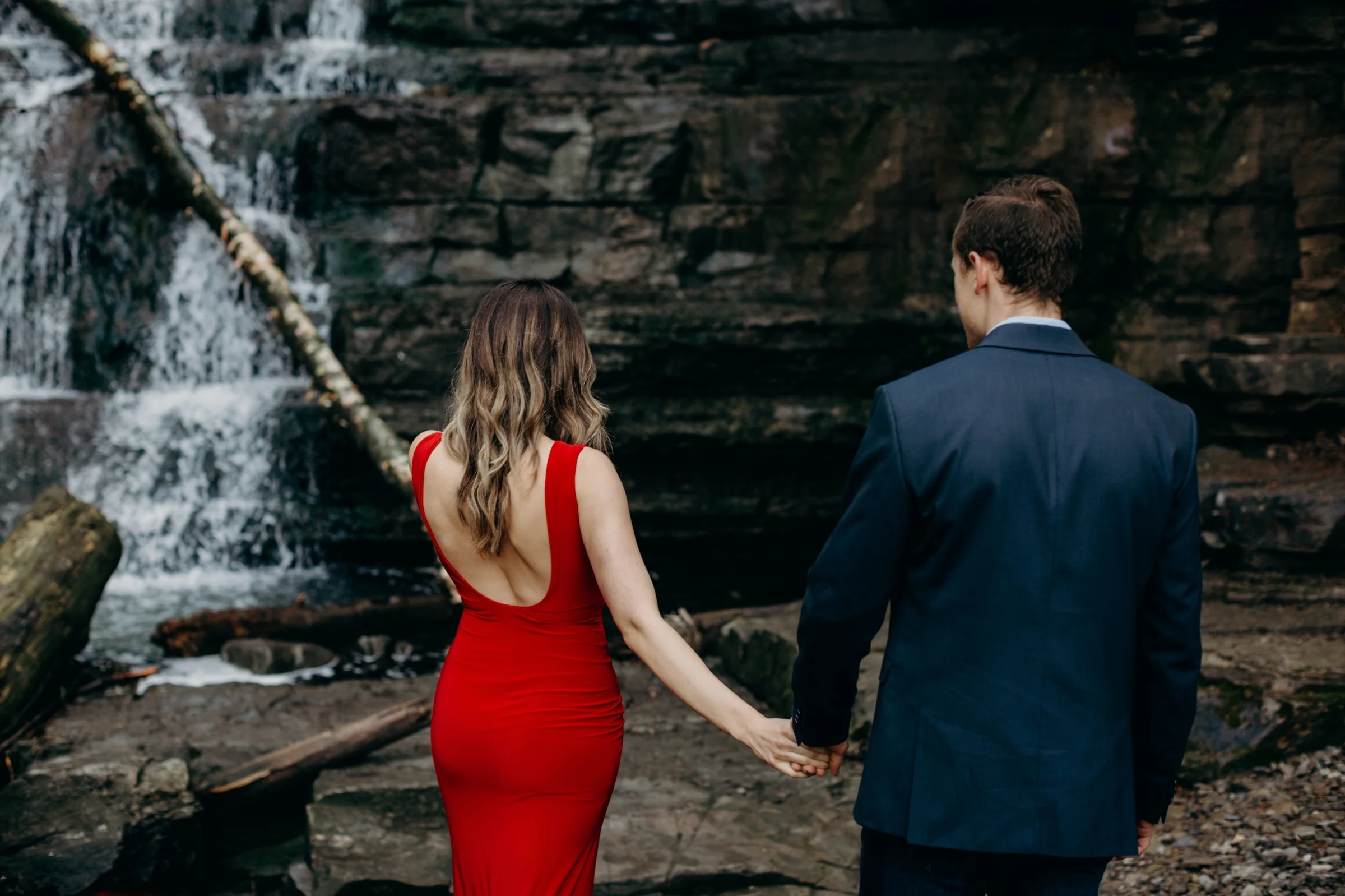 Princess Louise Falls Engagement Session - Kelly & Matt
