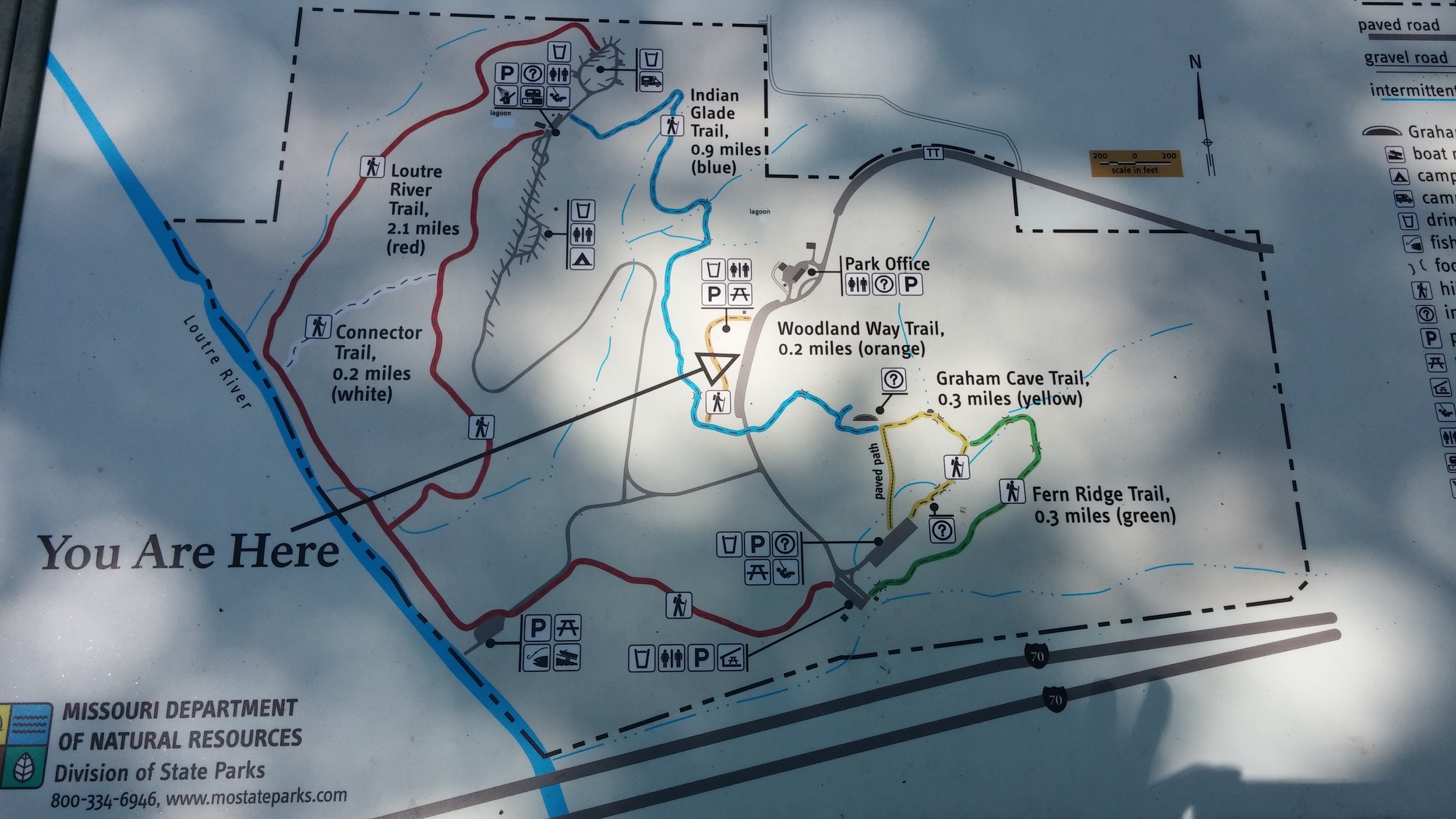 The picture of the map I took instead of a paper map