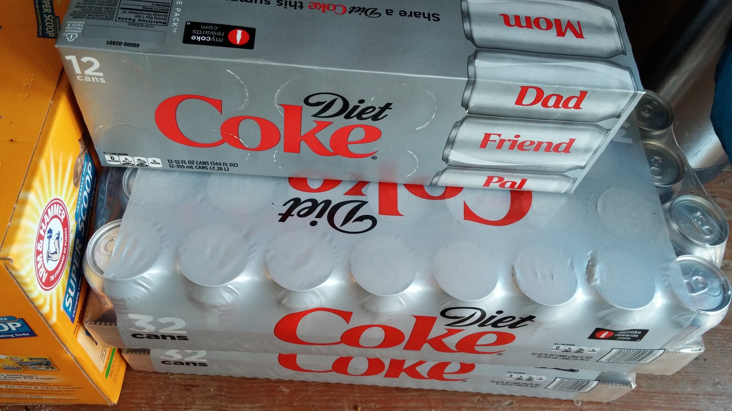 If you have this much Diet Coke in your house, you may have a problem. 
