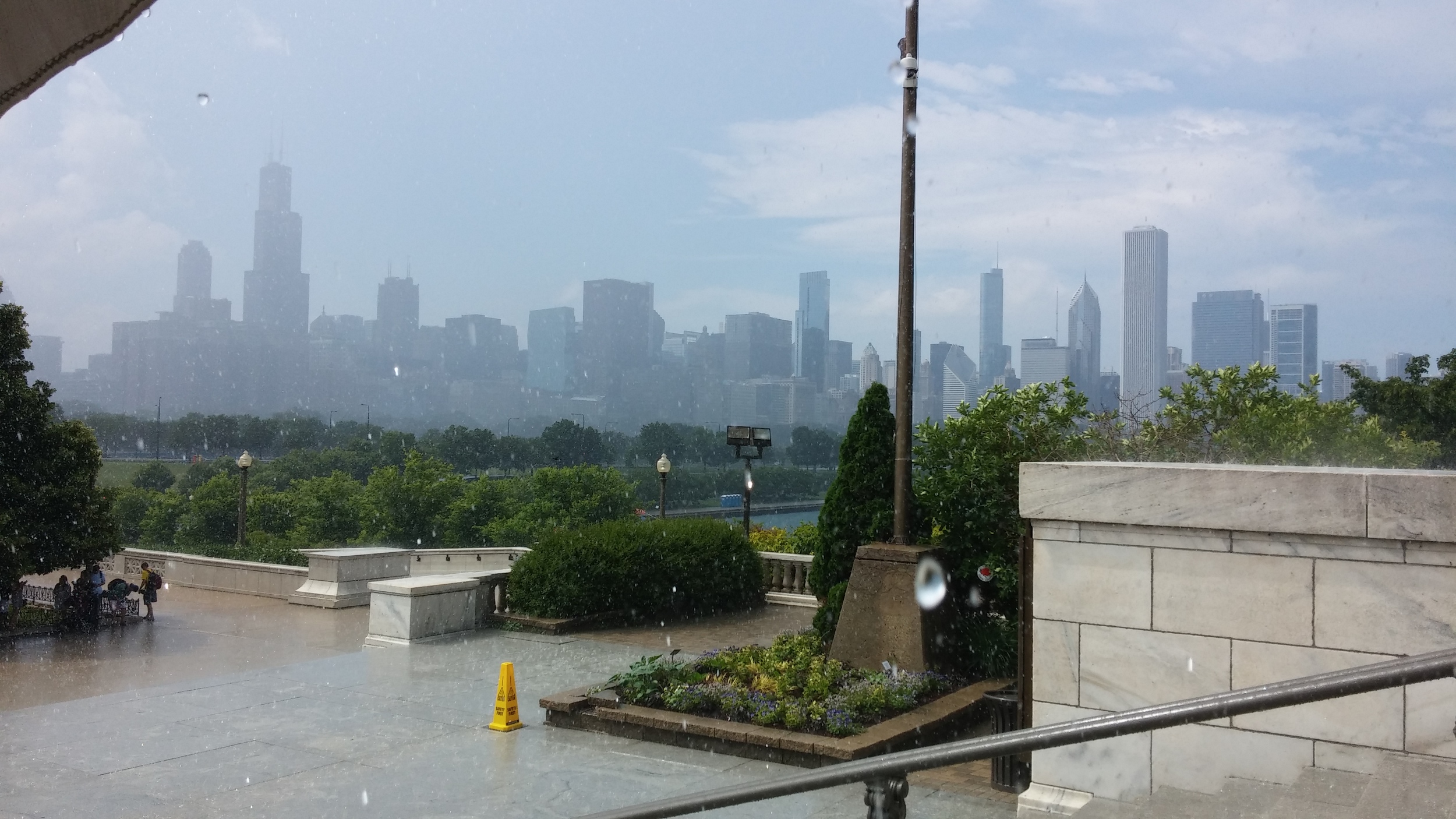 Chicago on a rainy day back in June