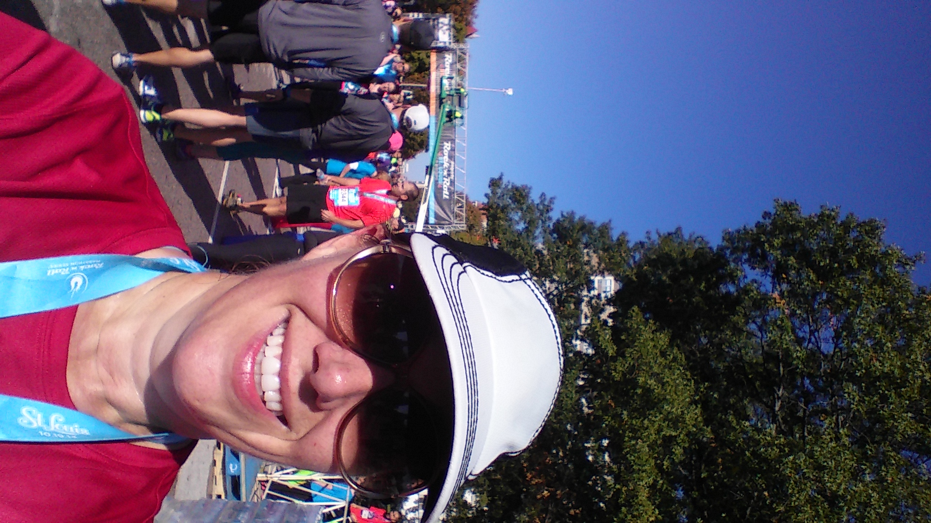 Me at the end of my last half-marathon, fall 2013. That was not a comfortable run for me. 