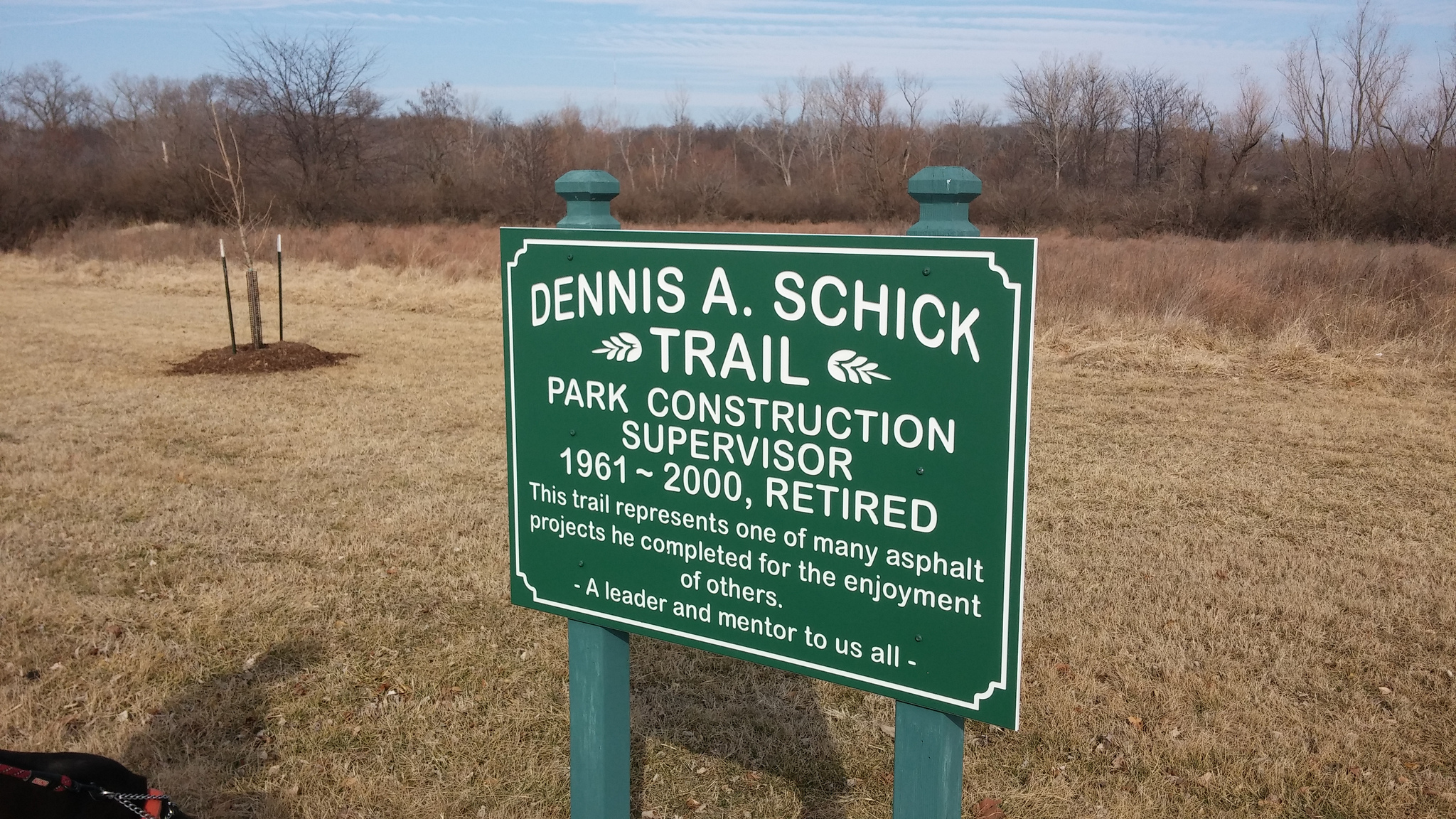This sign is at Jefferson Barracks Park . I'd love to know about those "asphalt projects." 