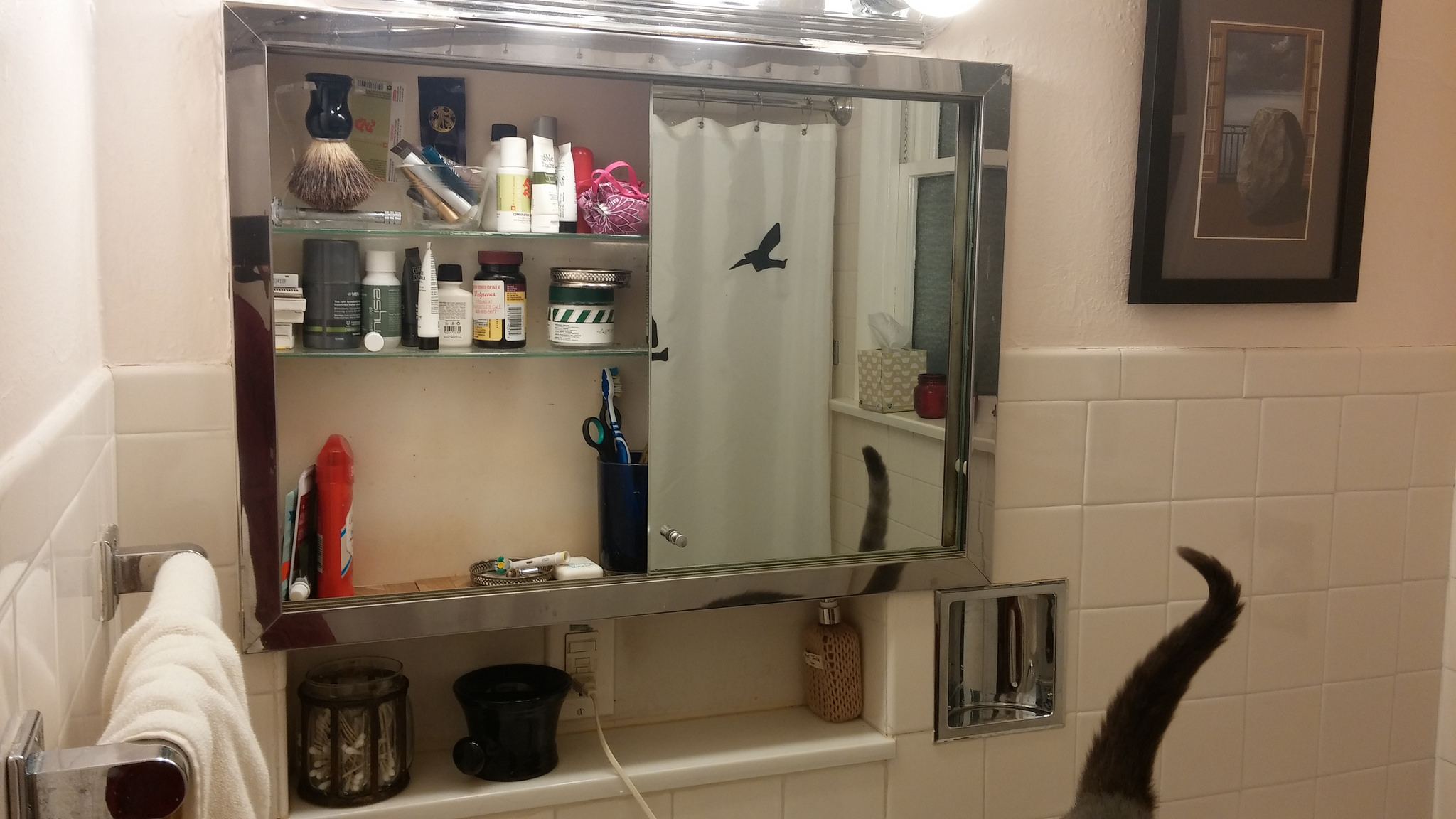 With only one door, this is as good as the medicine cabinet gets. 
