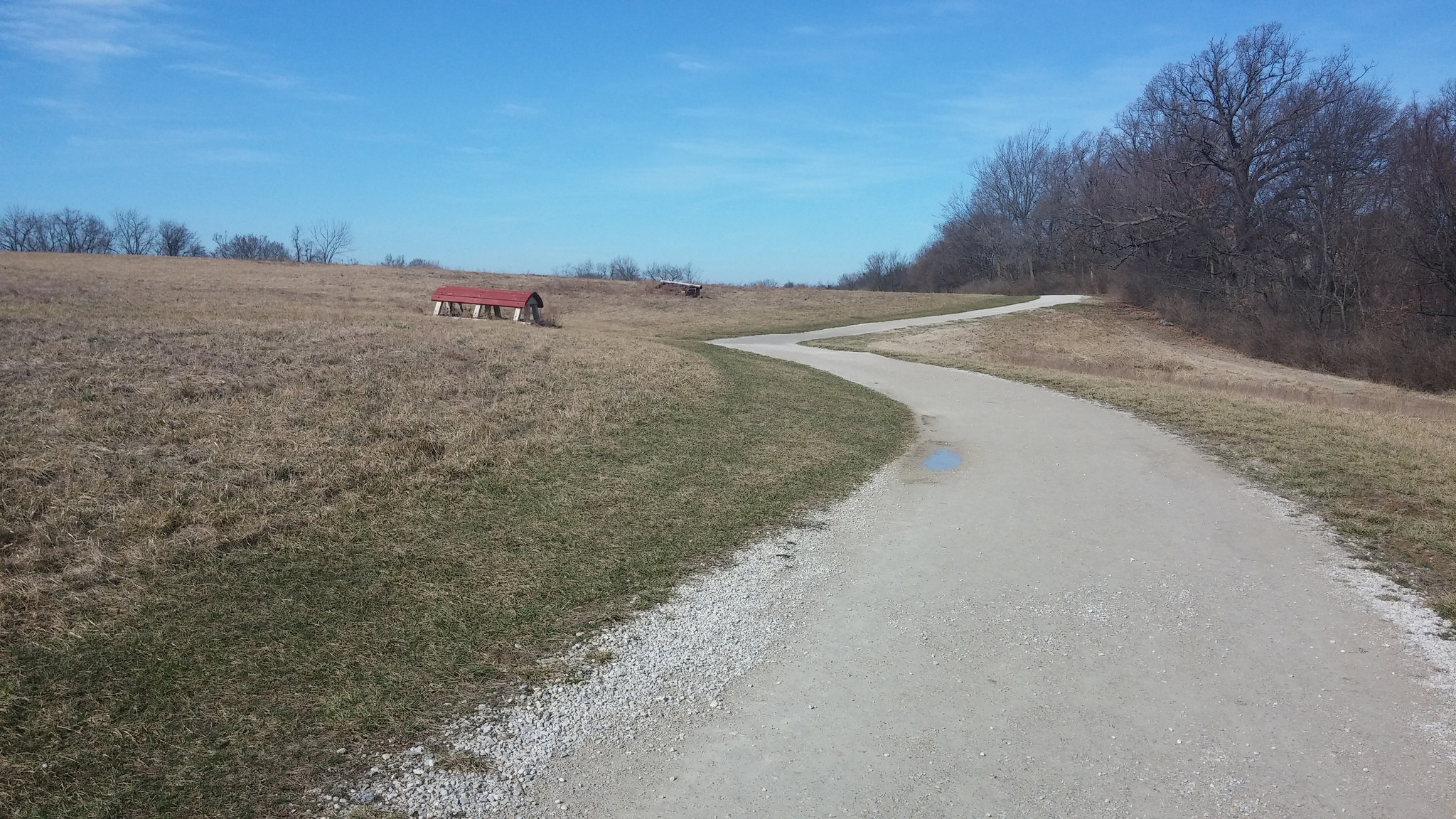 The trail at Queeny Park in St. Louis County