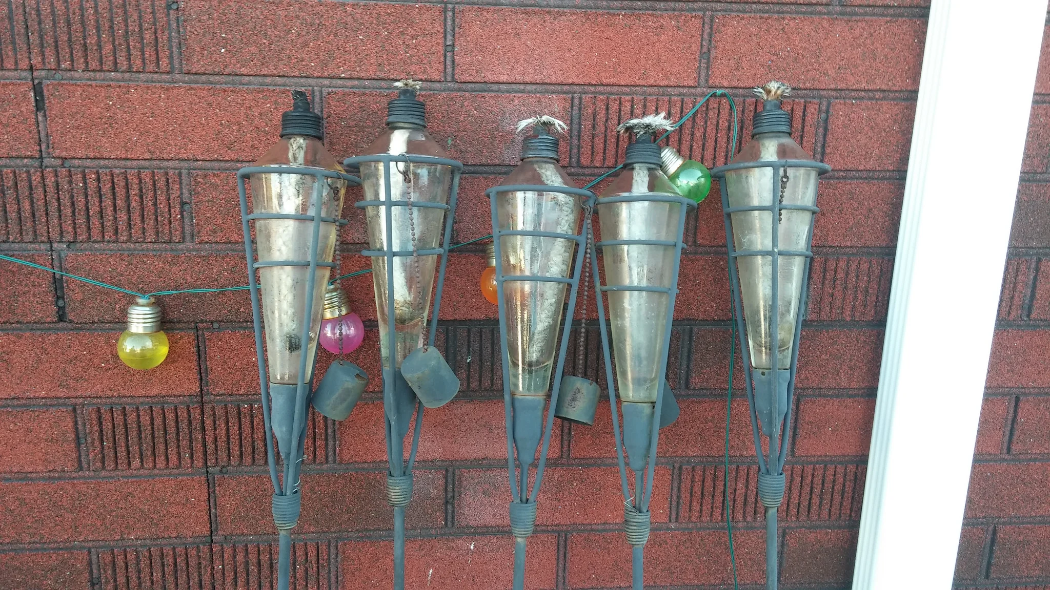 We've sold some things, such as these tiki torches, and thrown the money in savings, too, but it doesn't count toward the challenge (or toward our income).