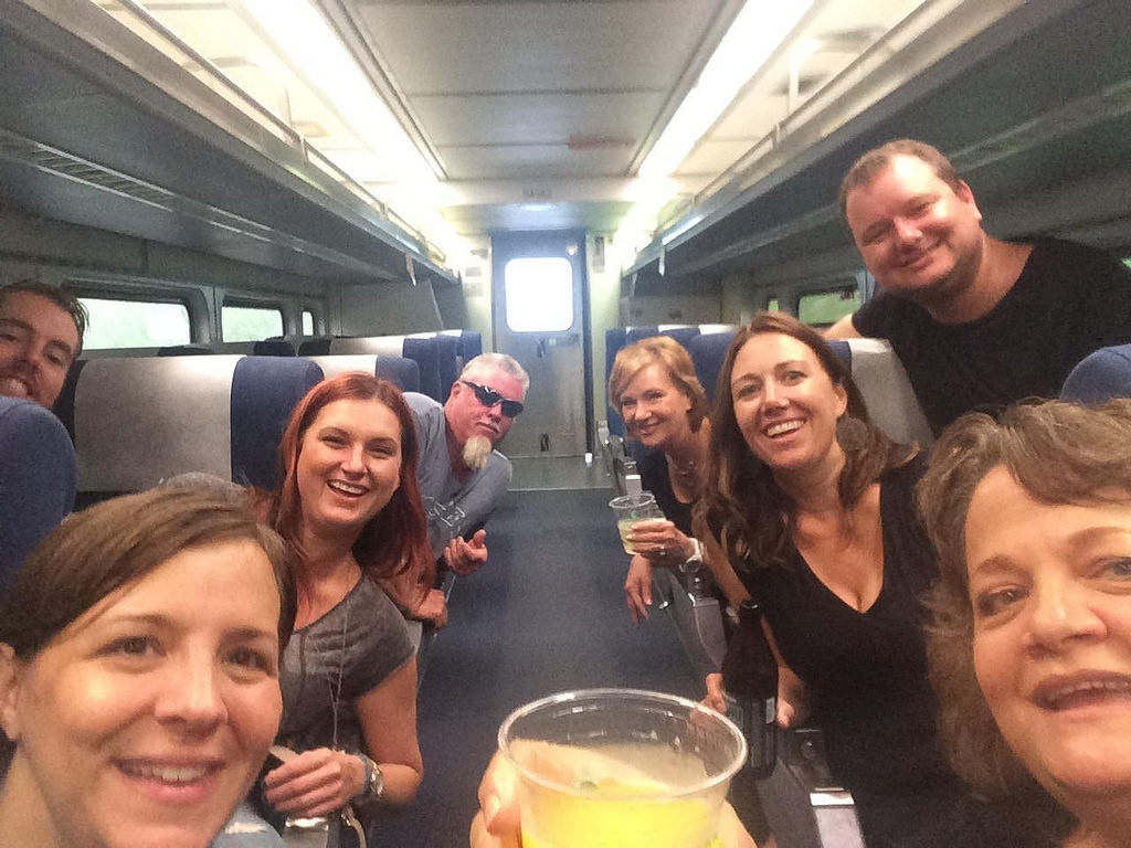 Our belated Mother's Day train trip to Hermann, Missouri - good for making new friends, bad for exercise plans. 