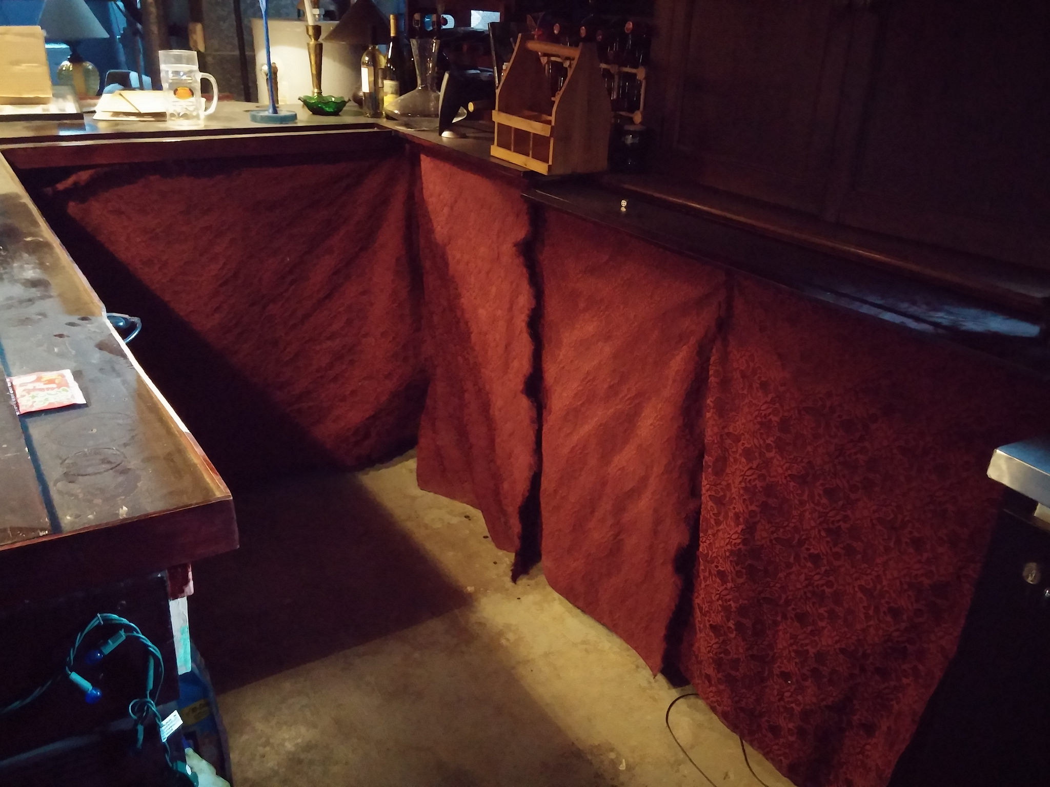 Darker and messier behind those curtains!
