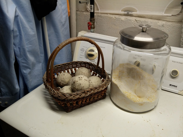 Dryer balls and homemade detergent. 