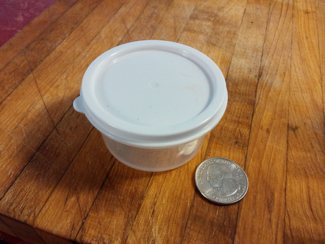 Reusable sample cup! 