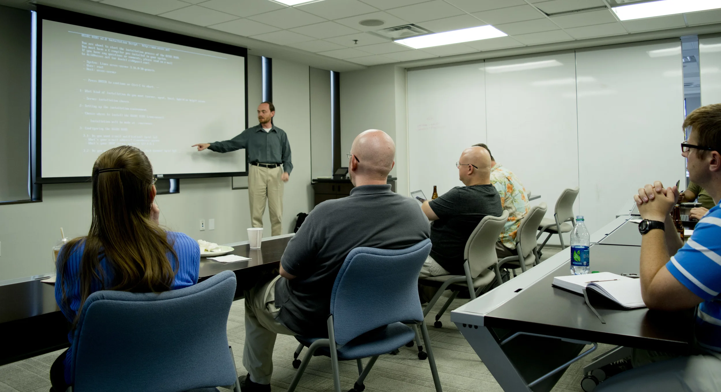 Robert presenting on OSSEC