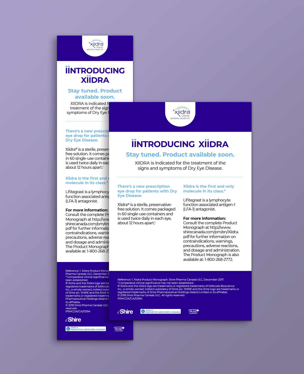 Responsive eBlast designs for Xiidra. Part of the Xiidra launch campaign.