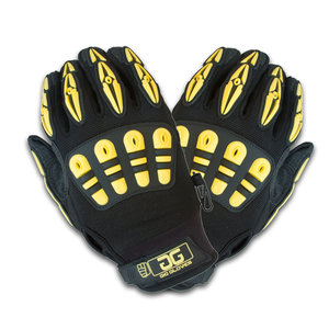 Medium Yellow/Black Gig Gear GG1002M Original Gig Gloves v2 Work Gloves for Touring/Gigging/Theater/Live Event and On-Location Production Professionals 