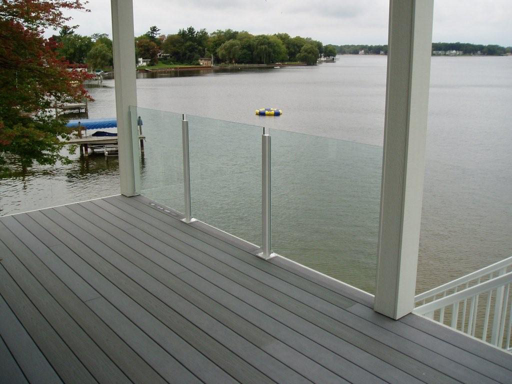 Glass Handrail On Deck View