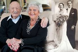 British Couple Morris and Helen Kay. Married 80 years