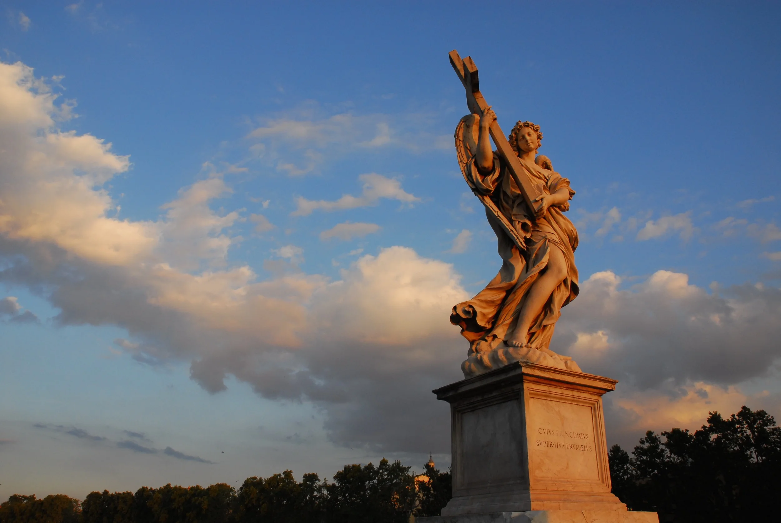 Bernini's Statue on Bridge of Angels