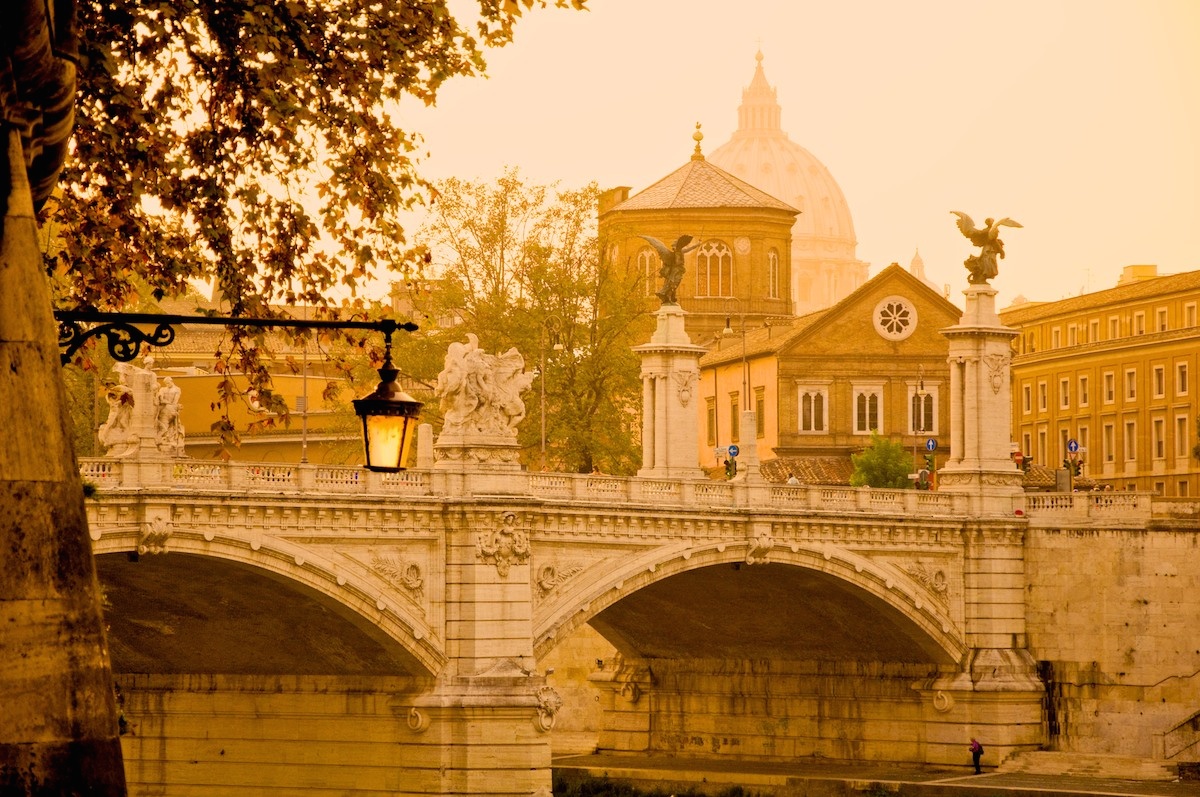 St. Peter's Basilica from the Tiber River