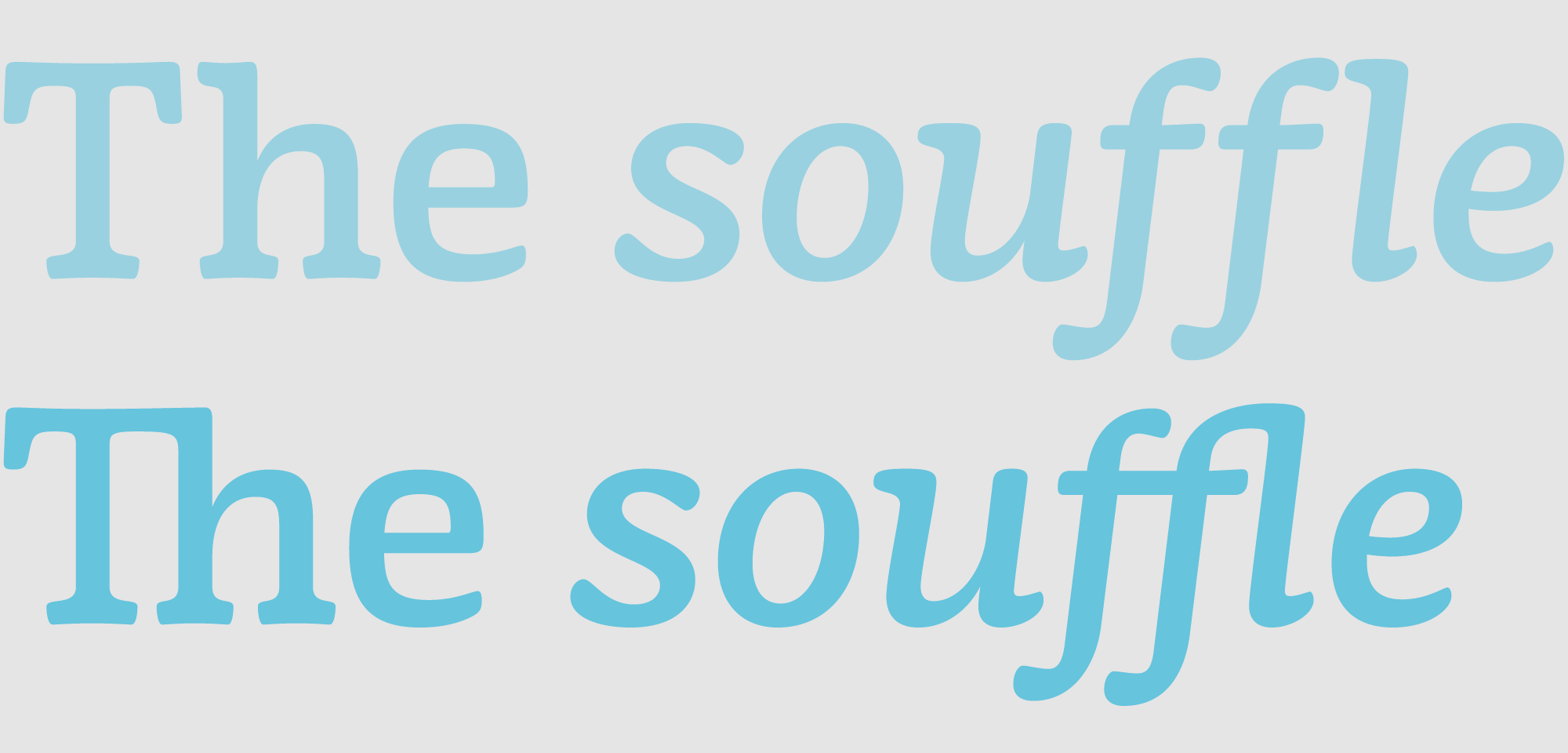 Basic ligatures.
