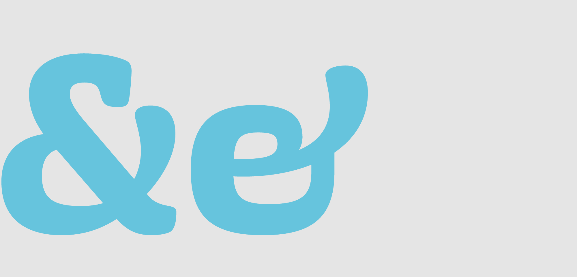 Uppercase and lowercase ampersand.