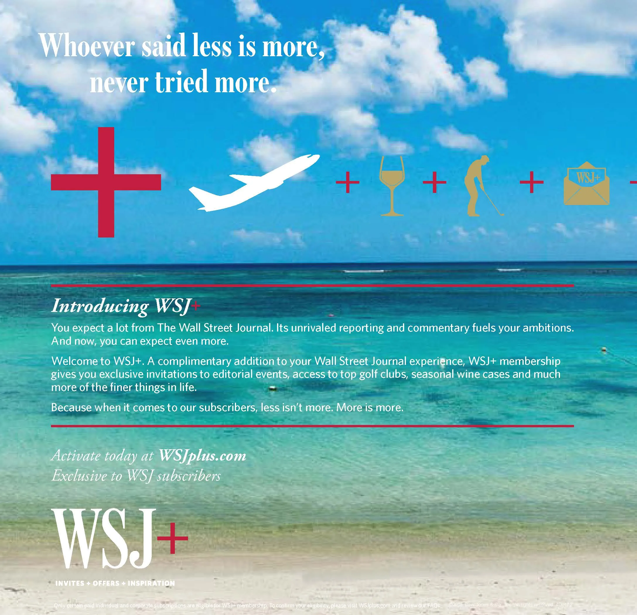 WSJ Plus HP Newspaper Ad