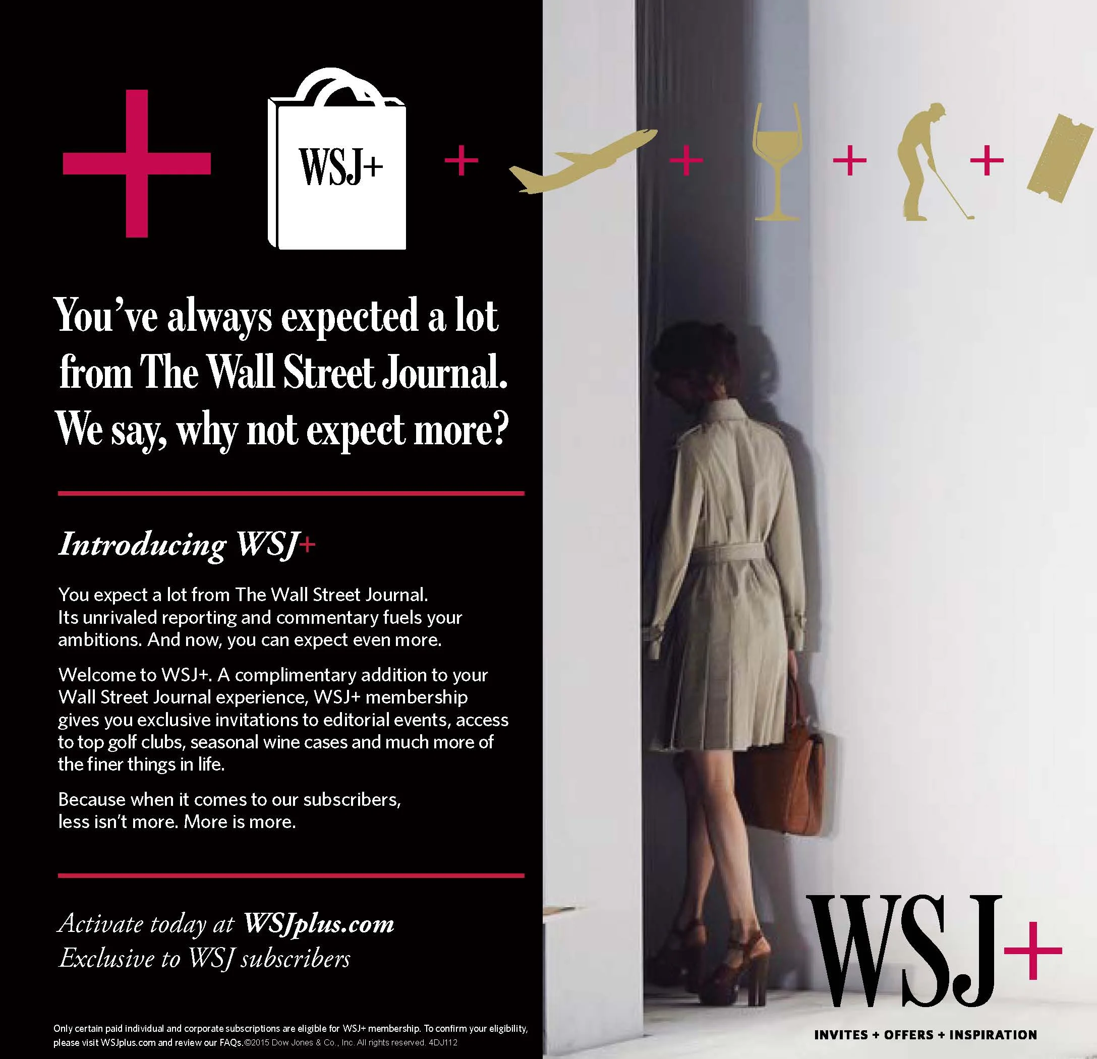 WSJ Plus Newspaper Ad (Retail)