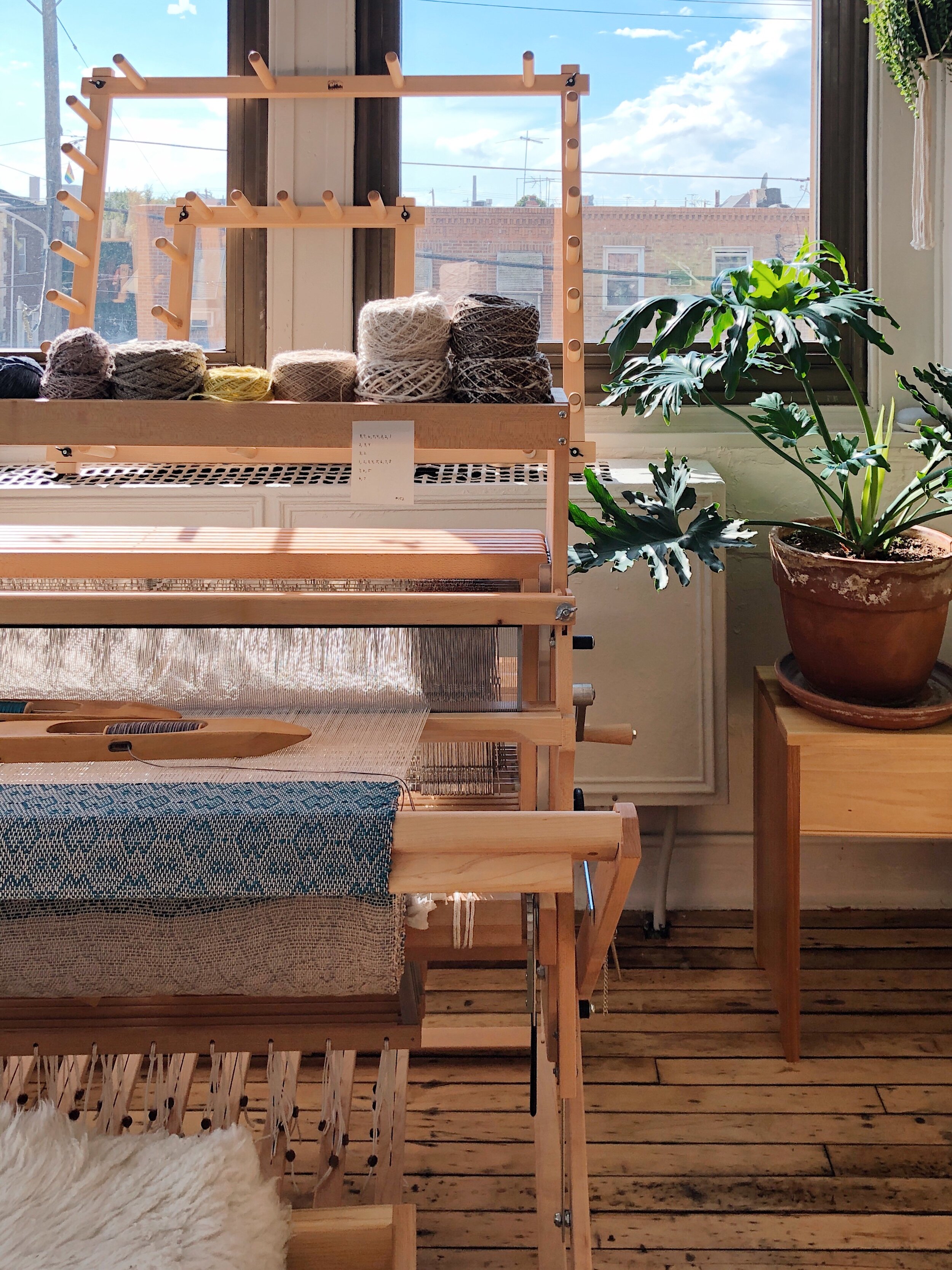 36 and 45 schacht standard floor loom — Weaver House