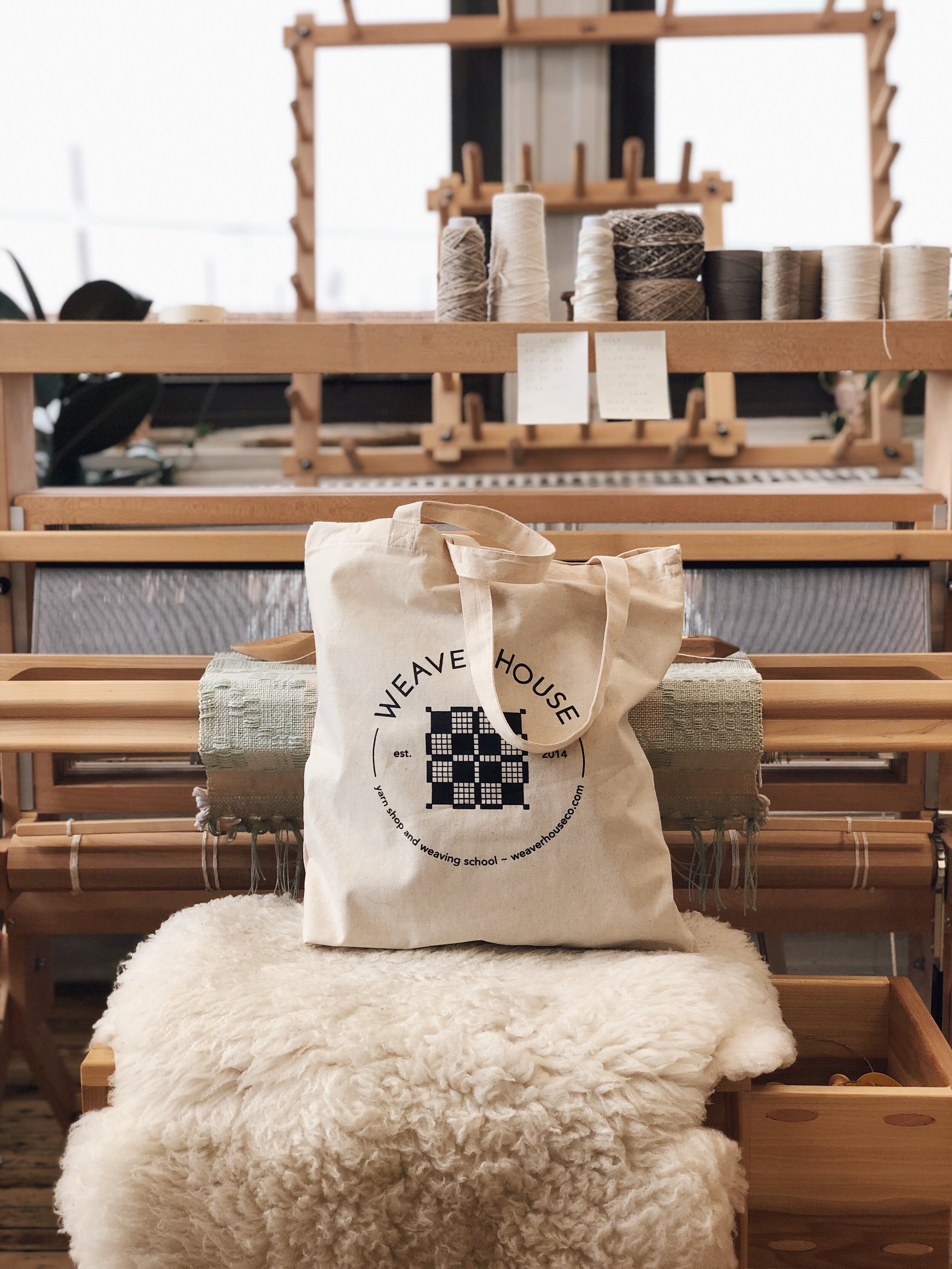 weaver house tote bag — Weaver House