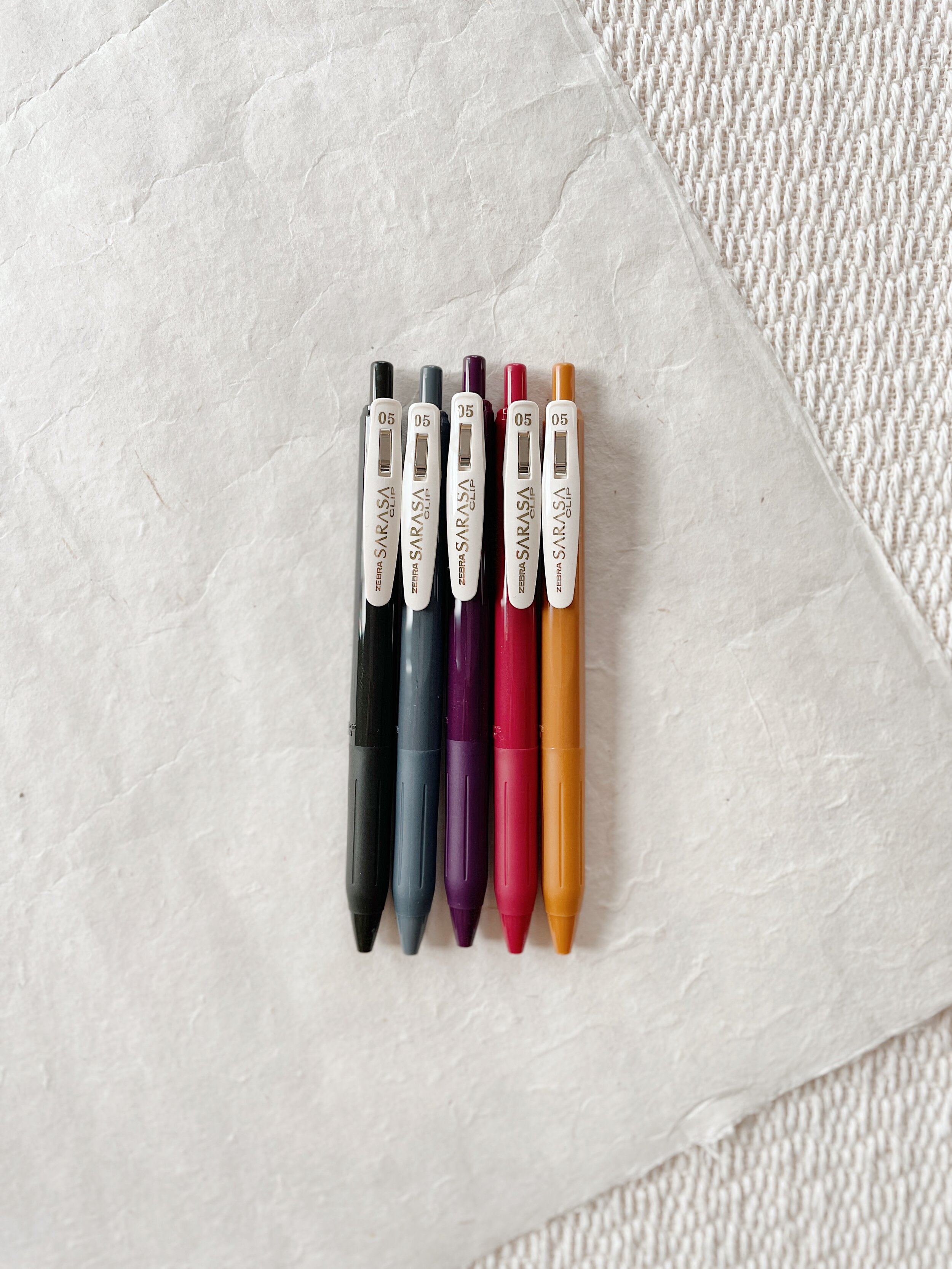 zebra sarasa clip gel pen 0.5 mm (vintage colors) — Weaver House