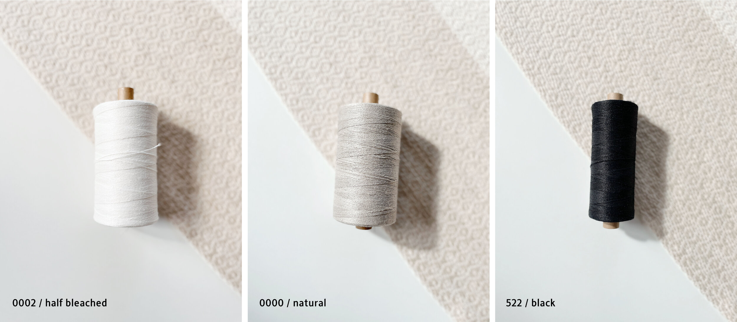 fine recycled linen thread: bleached — Weaver House