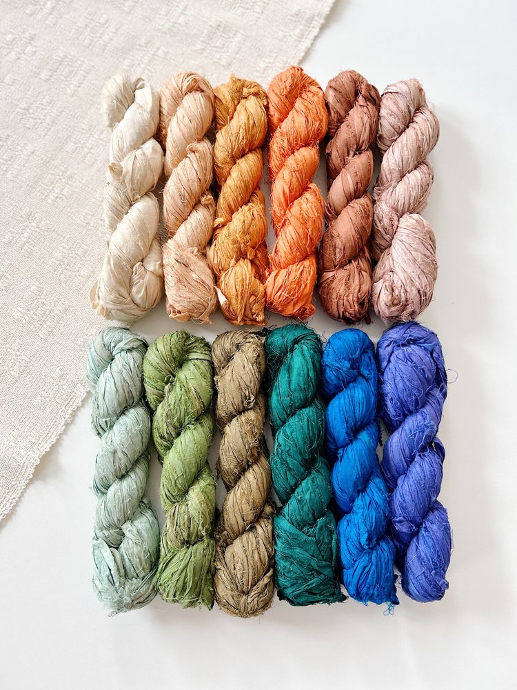chunky recycled linen and cotton thread — Weaver House