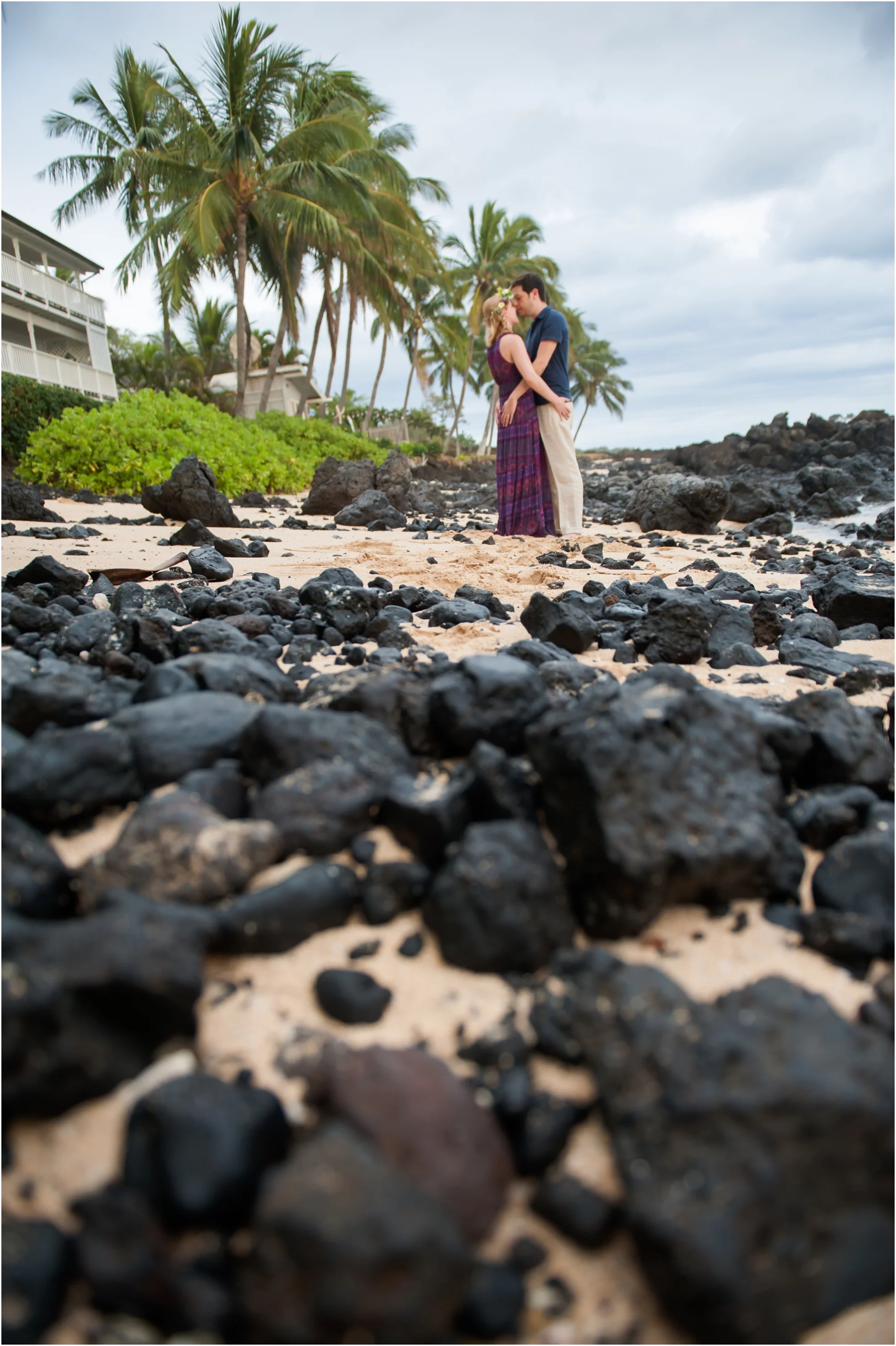 Christina + Jeff's Honeymoon Portraits at Makena Cove