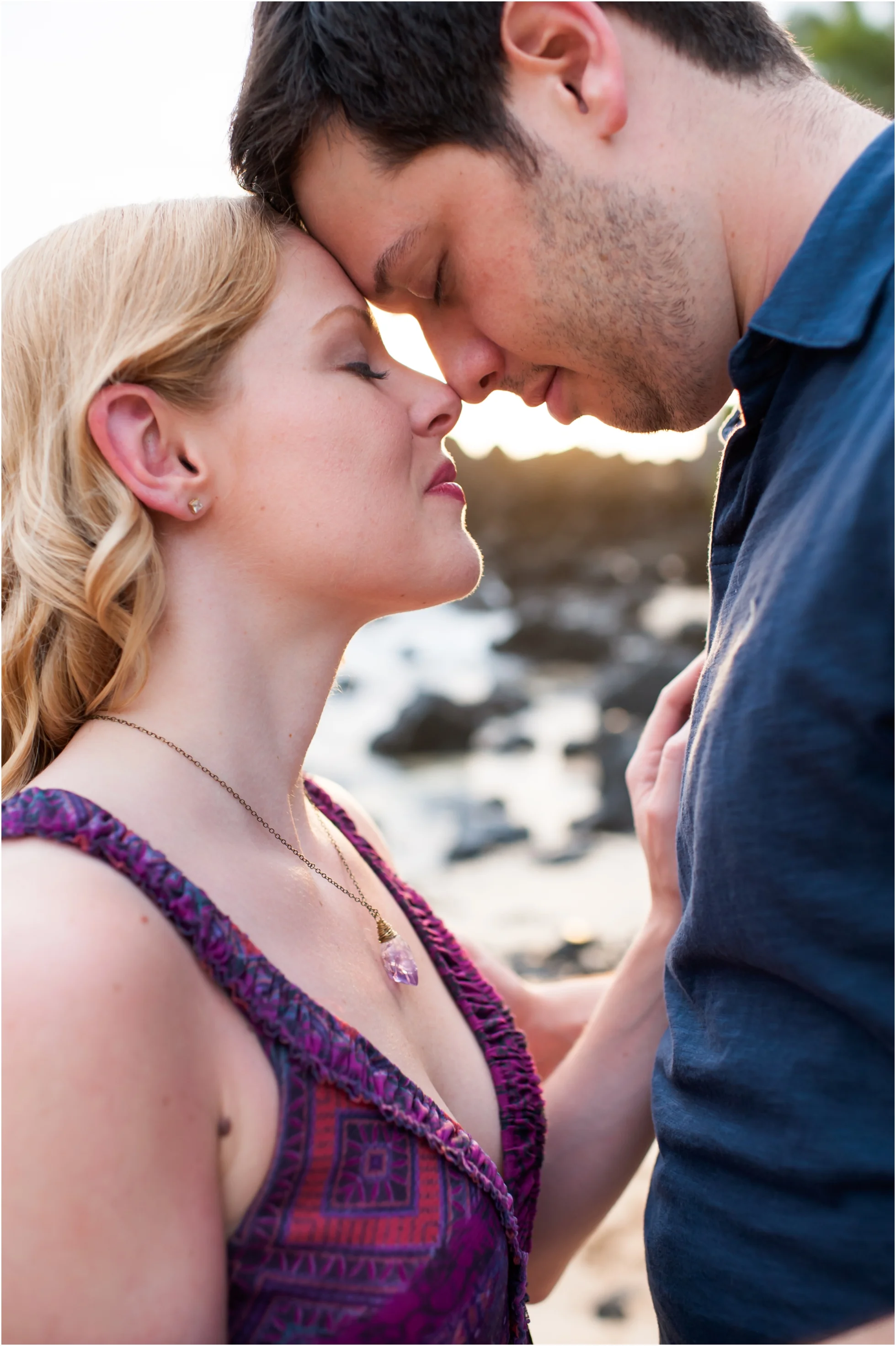 Christina + Jeff's Honeymoon Portraits at Makena Cove