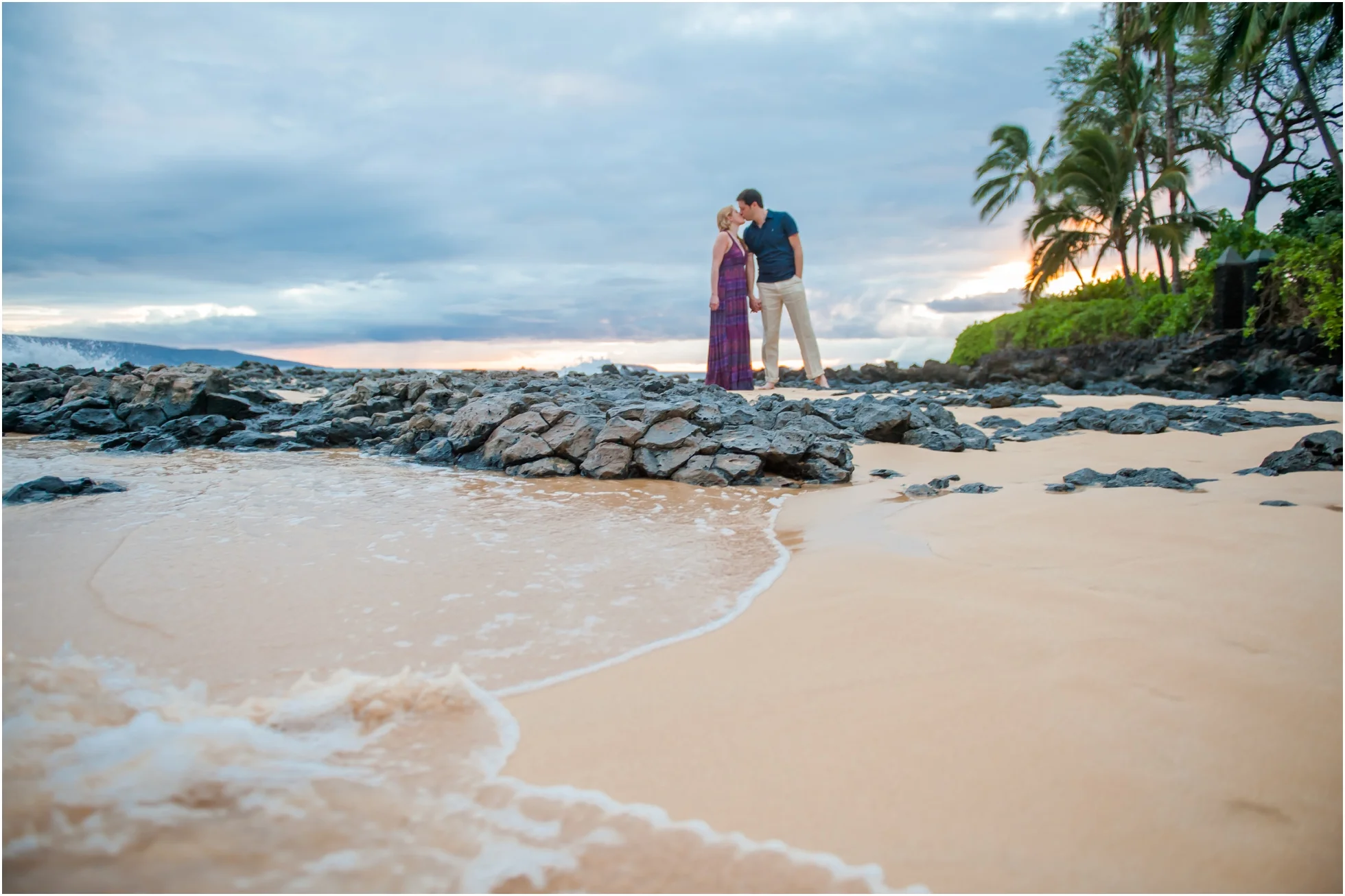 Christina + Jeff's Honeymoon Portraits at Makena Cove