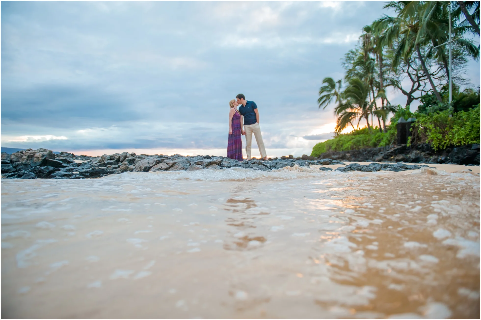 Christina + Jeff's Honeymoon Portraits at Makena Cove