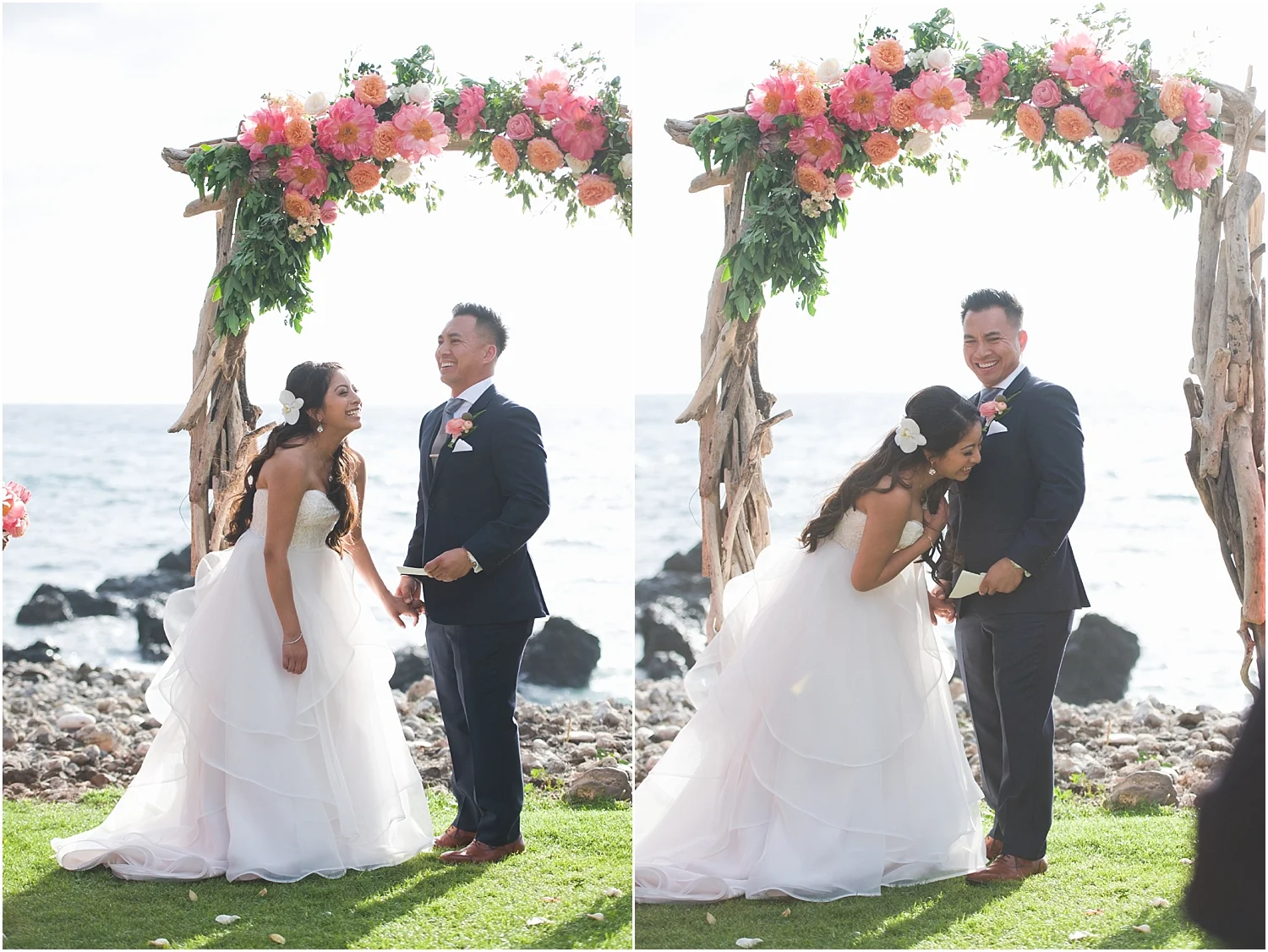 Romantic Maui Oceanfront Wedding at Kukahiko Estate
