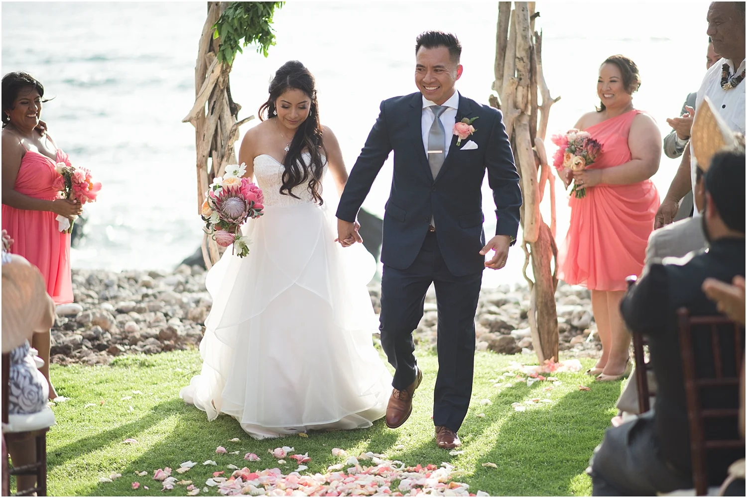 Romantic Maui Oceanfront Wedding at Kukahiko Estate