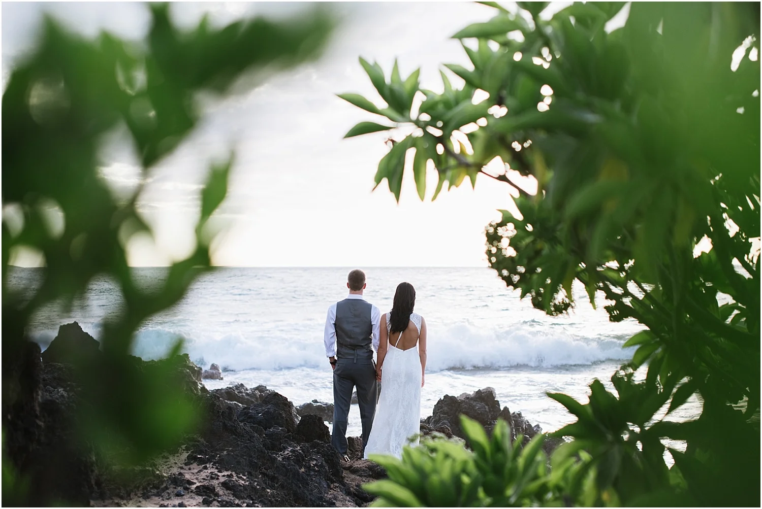 Maui trash the dress photography at Po'olenalena Beach