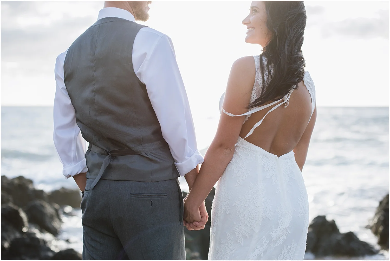 Maui trash the dress photography at Po'olenalena Beach
