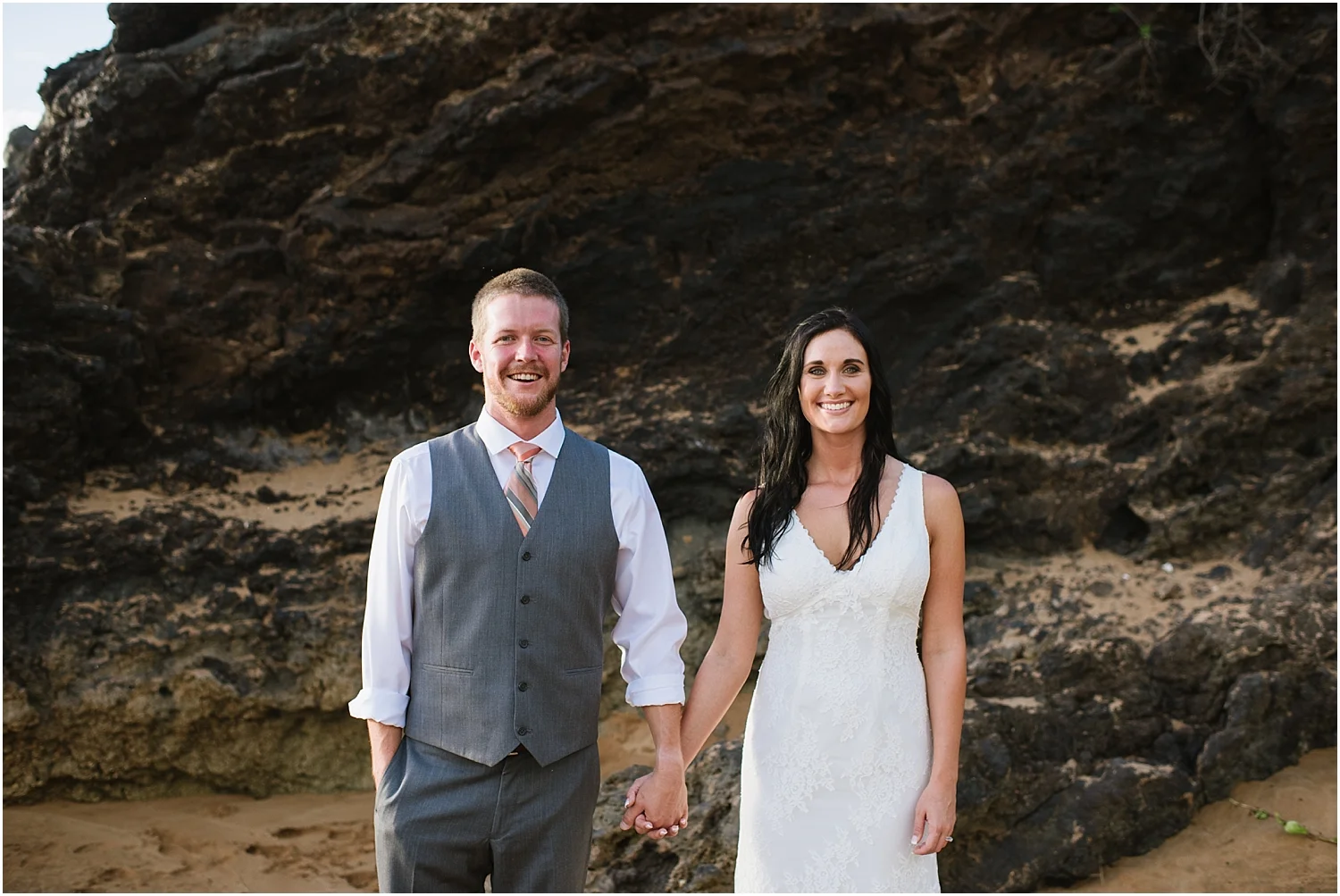 Maui trash the dress photography at Po'olenalena Beach