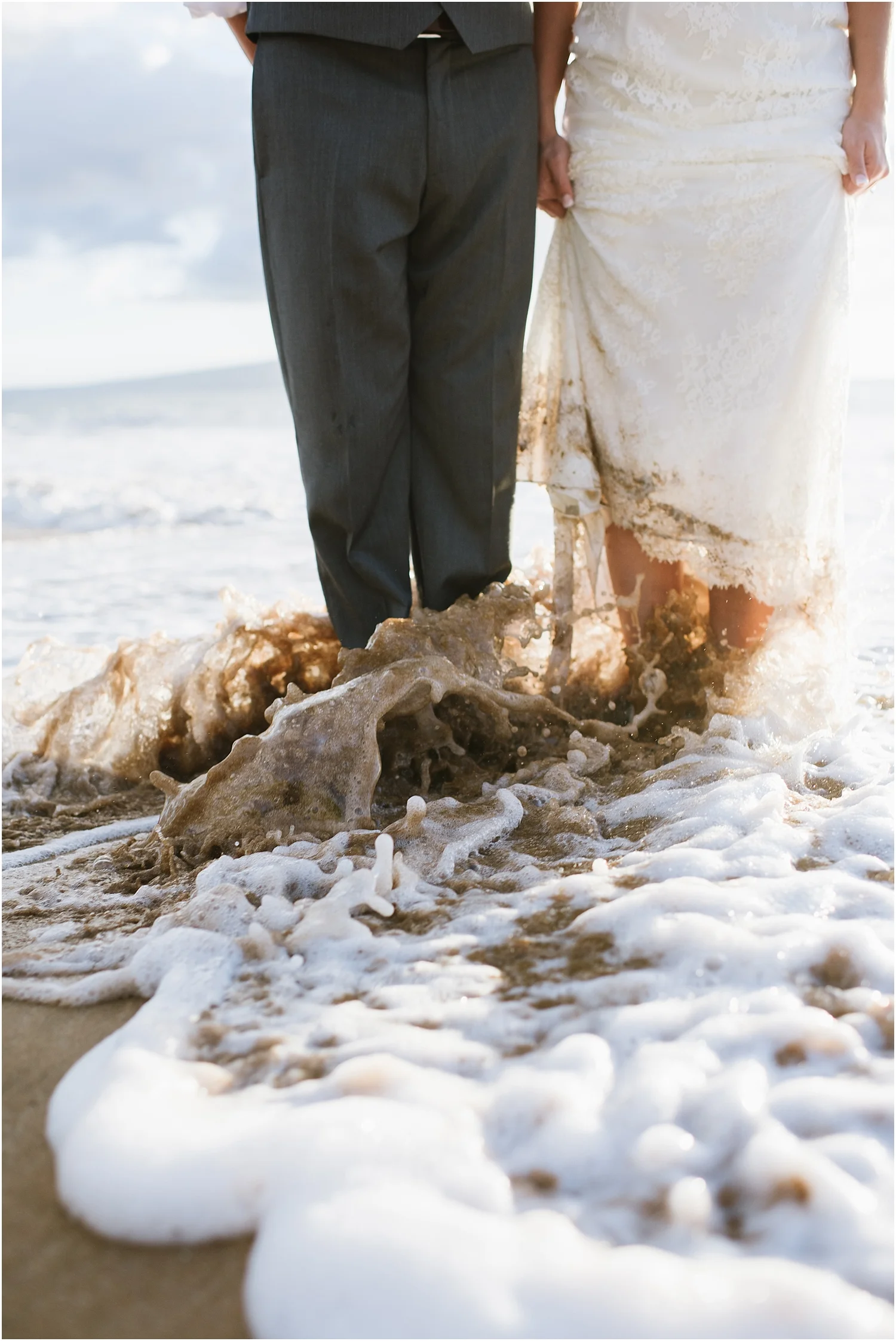 Maui trash the dress photography at Po'olenalena Beach