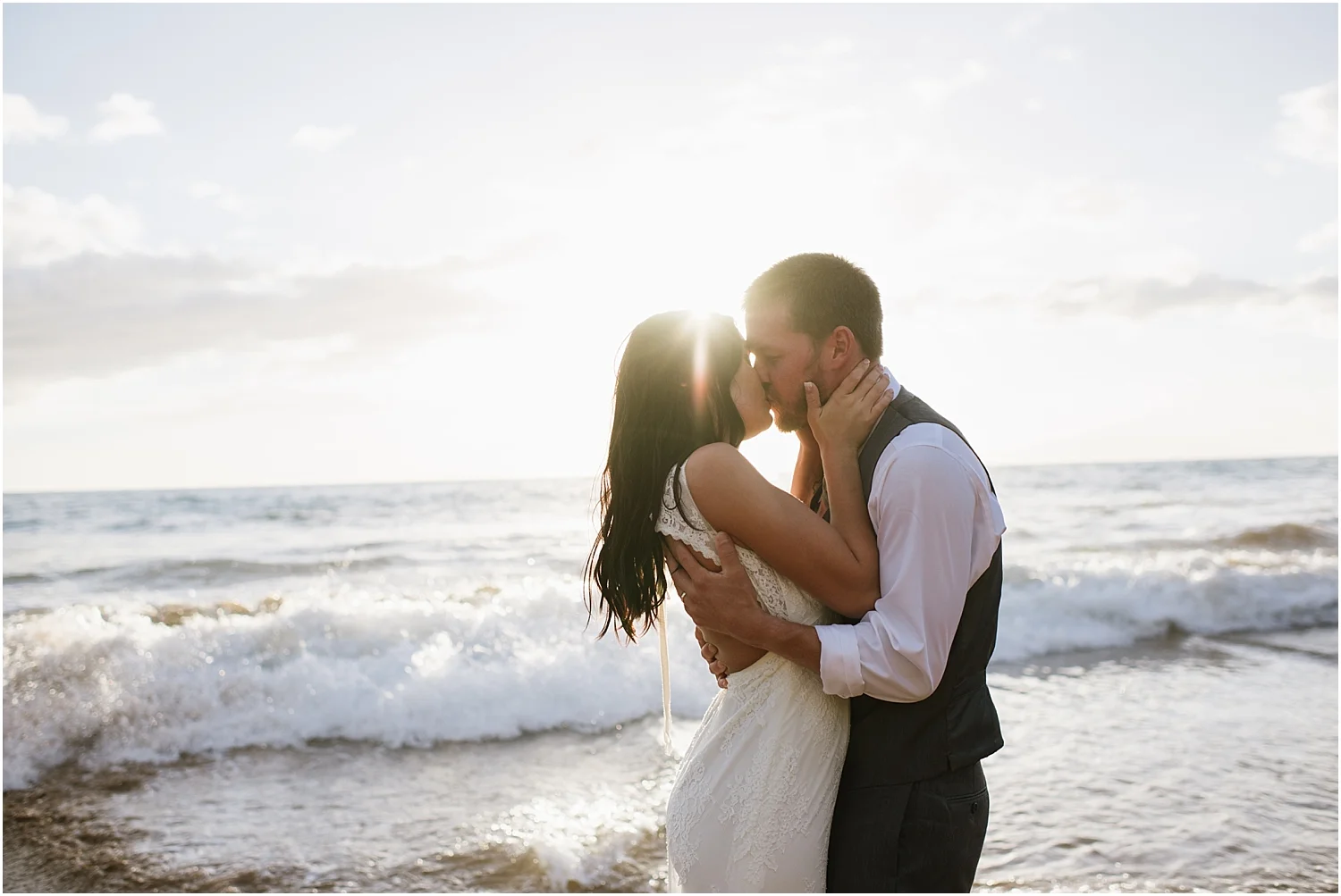 Maui trash the dress photography at Po'olenalena Beach