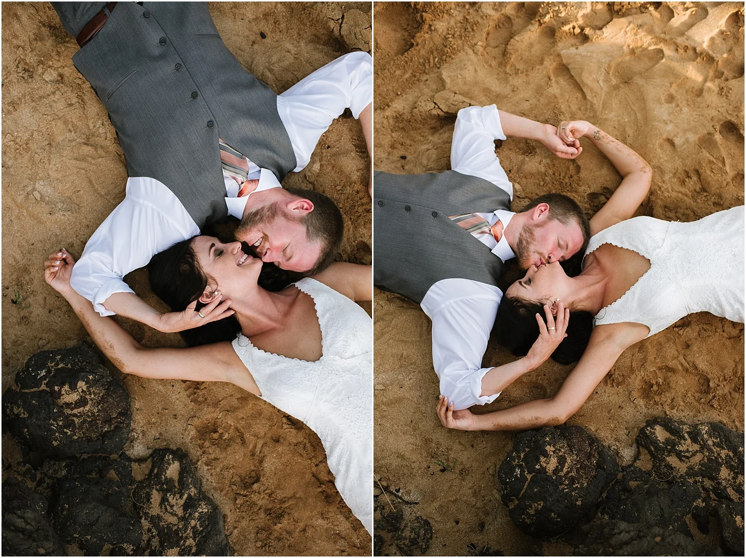 Maui trash the dress photography at Po'olenalena Beach