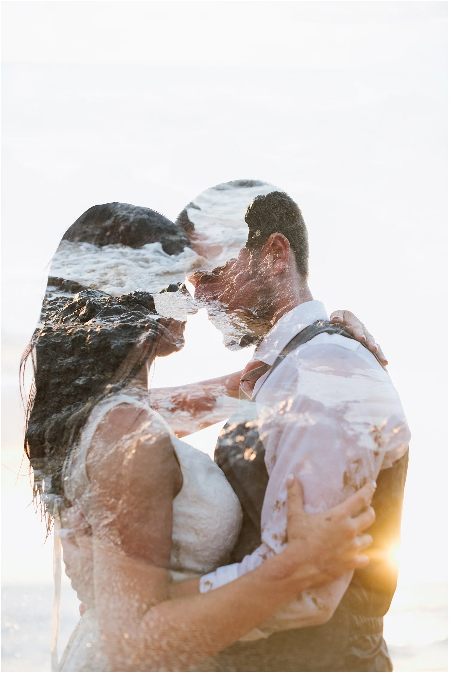 Maui trash the dress photography at Po'olenalena Beach