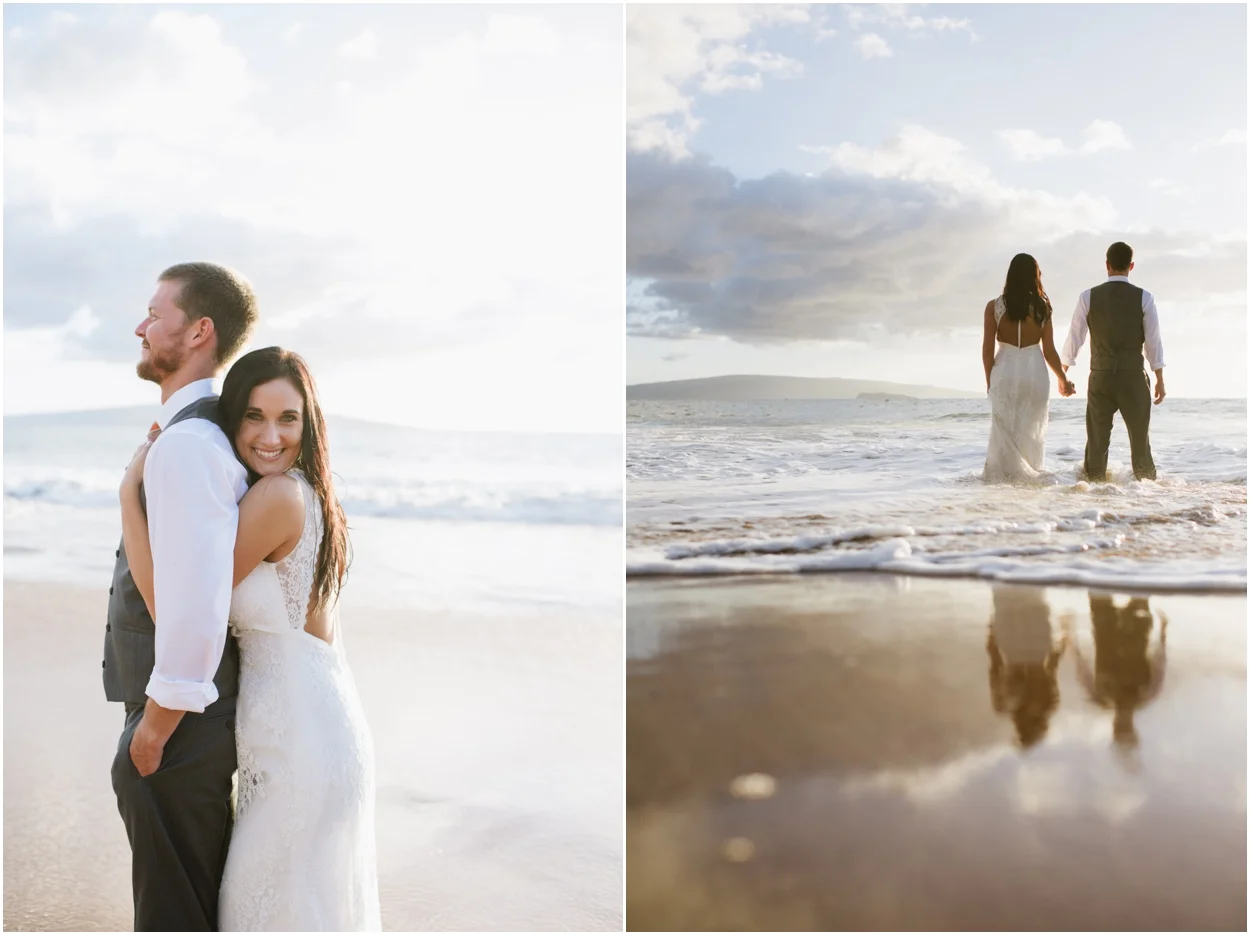 Maui trash the dress photography at Po'olenalena Beach