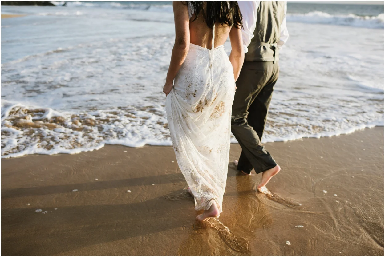 Maui trash the dress photography at Po'olenalena Beach