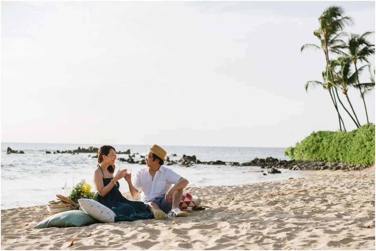 Maui Maternity Beach Picnic in Wailea, Hawaii