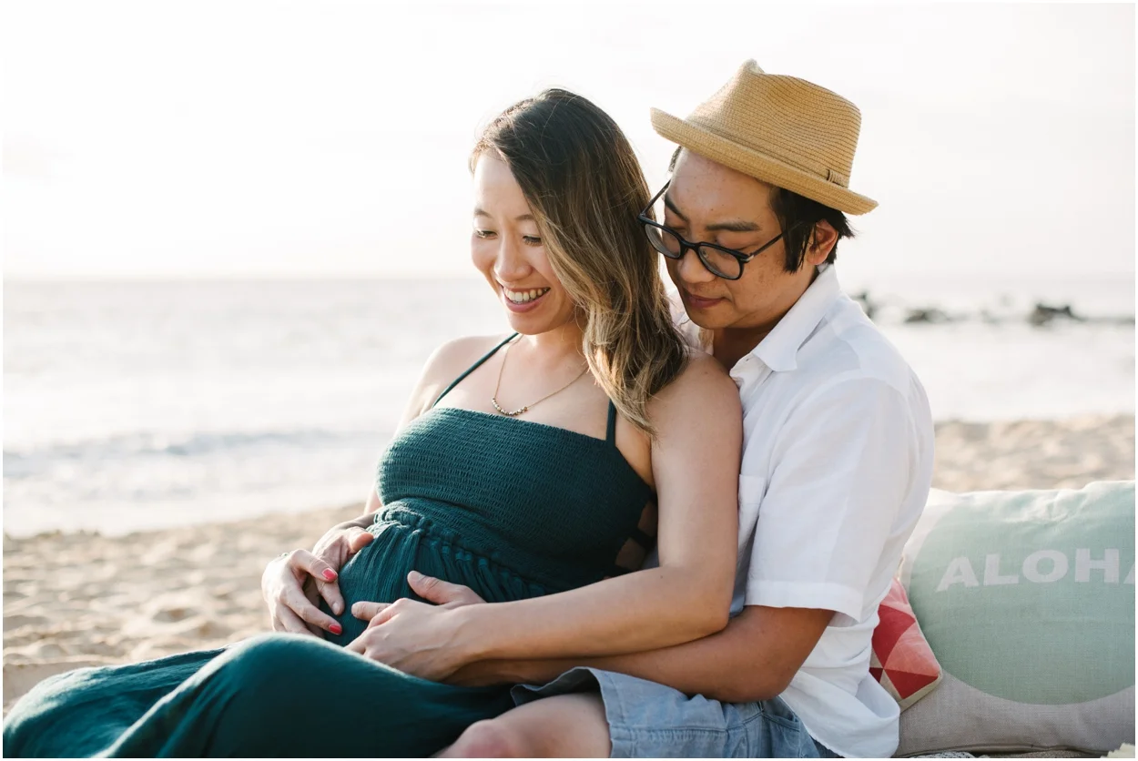 Maui Maternity Beach Picnic in Wailea, Hawaii