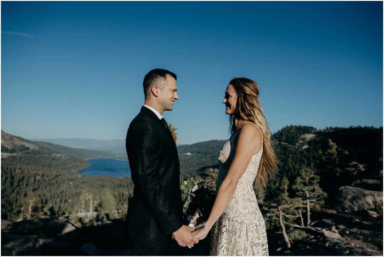 Donner Pass Adventure Elopement in Truckee, California