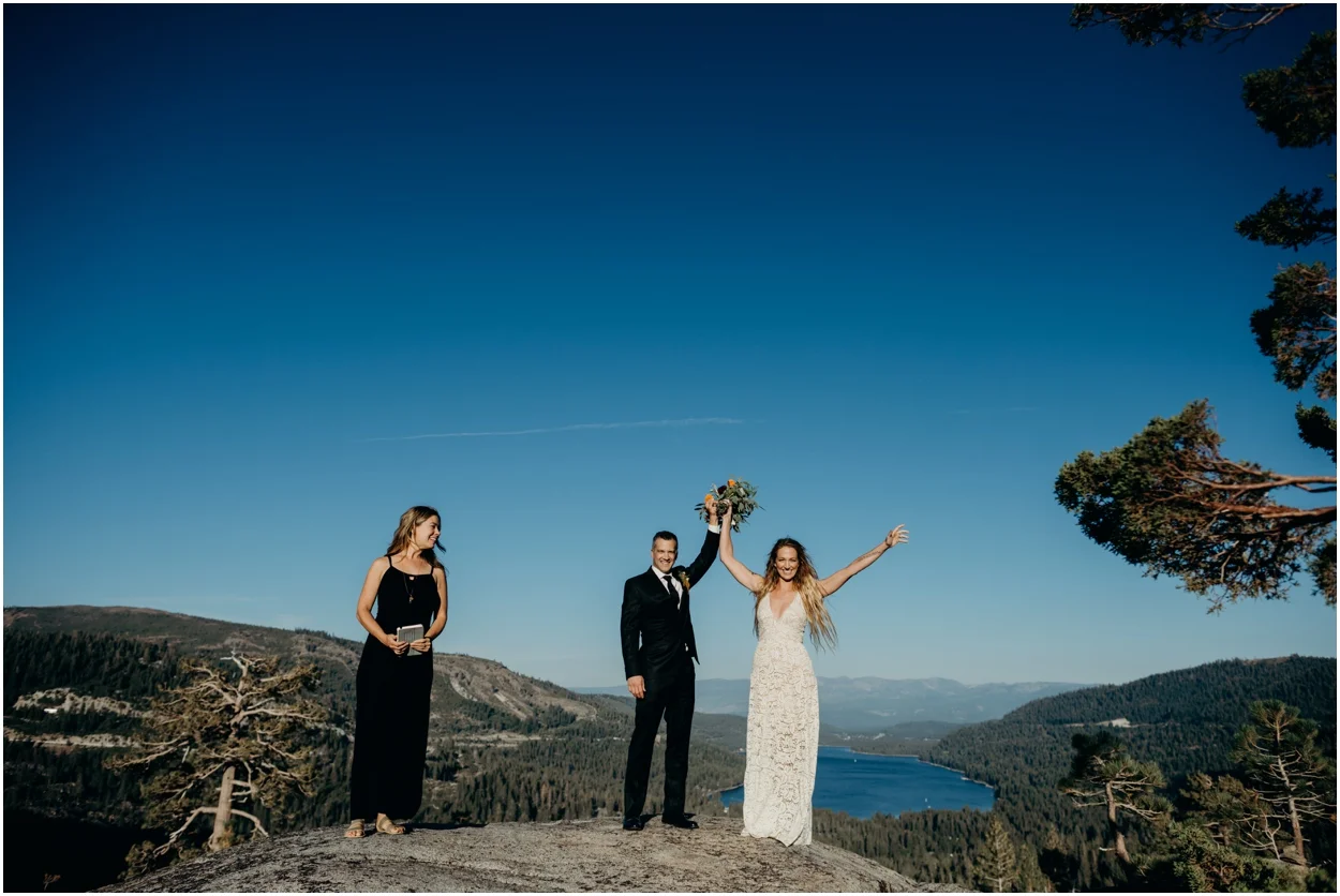 Donner Pass Adventure Elopement in Truckee, California