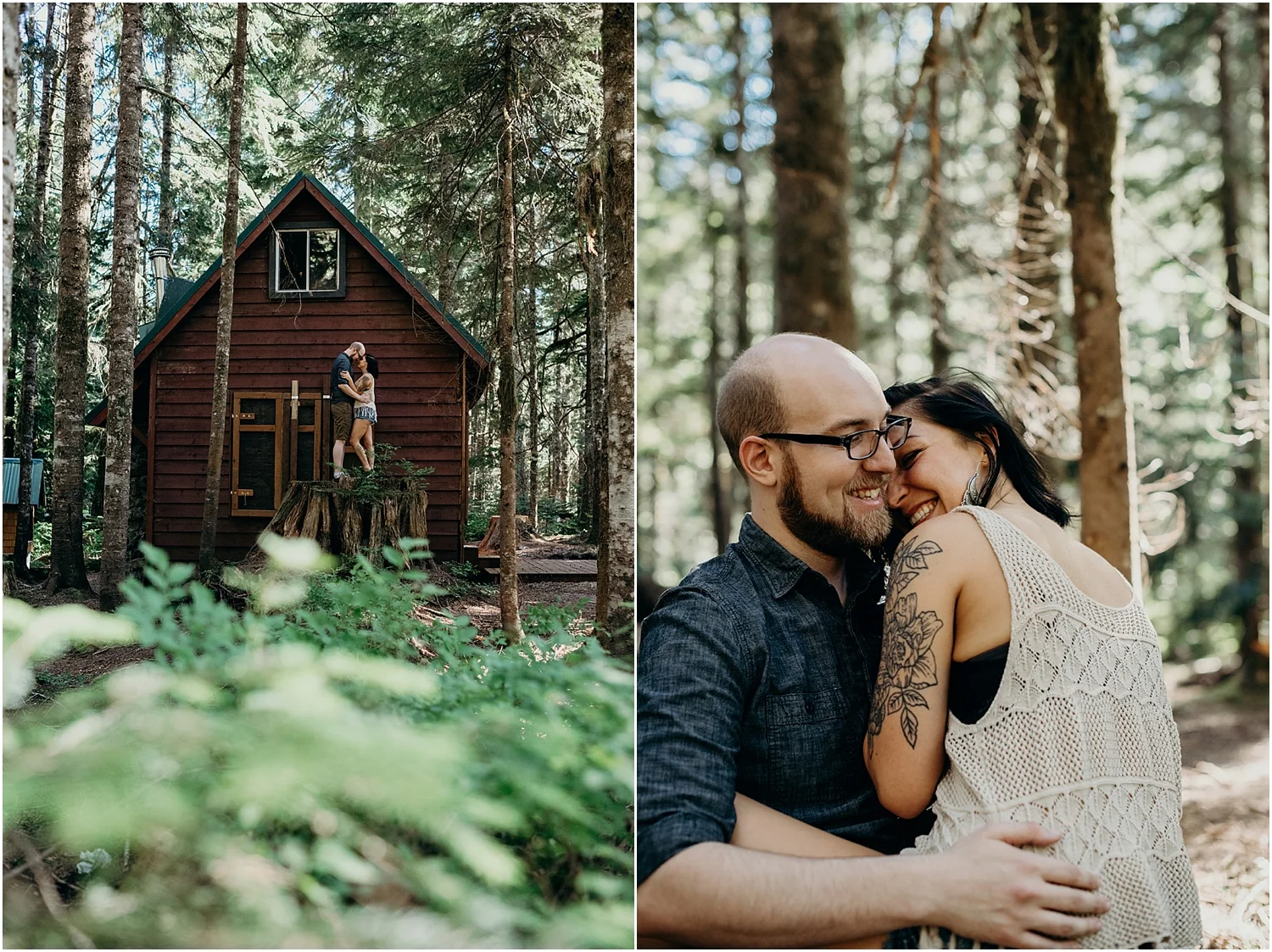 Franklin Falls Adventure Engagement Session | Washington Adventure Wedding Photographer