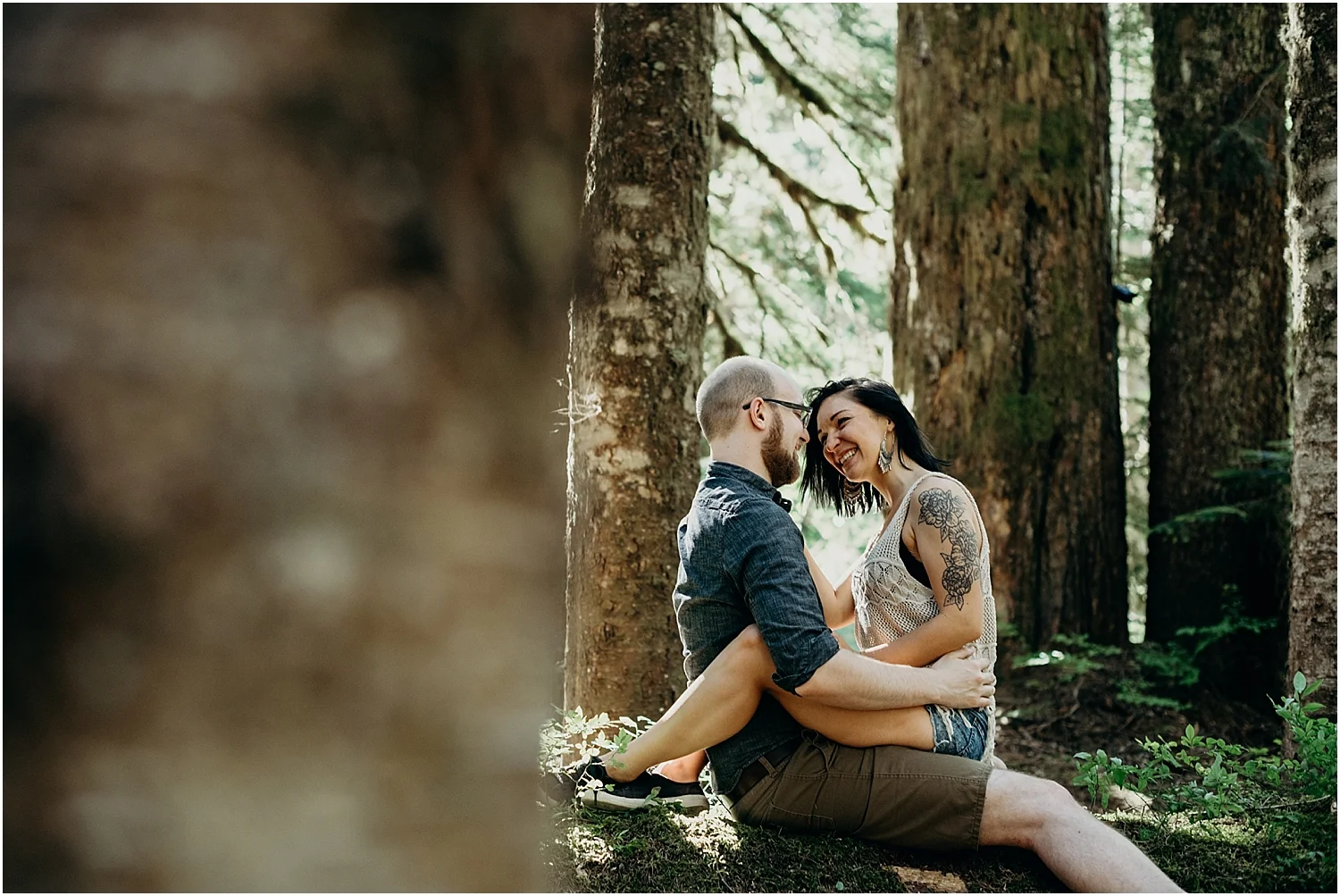 Franklin Falls Adventure Engagement Session | Washington Adventure Wedding Photographer